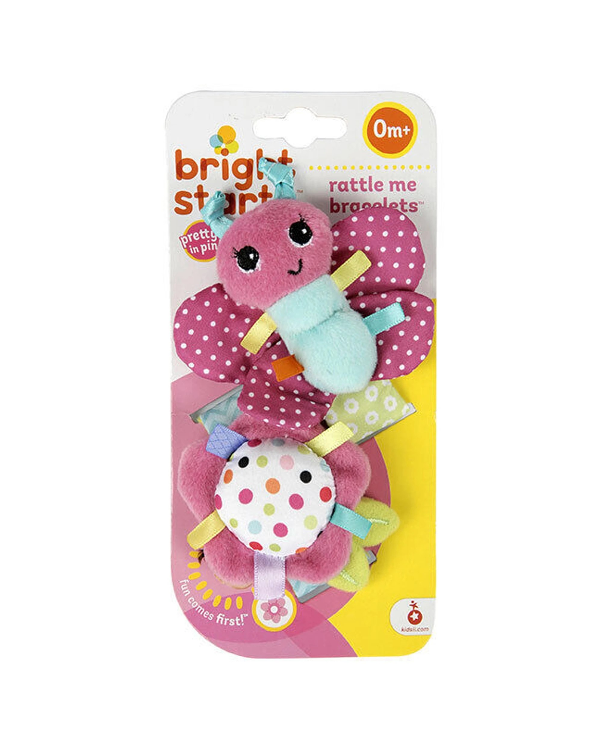 2 Bright Starts 2PK Rattle Me Bracelets Baby Crinkle Toy From 0 Months Sensory - Multi, 2 of 4