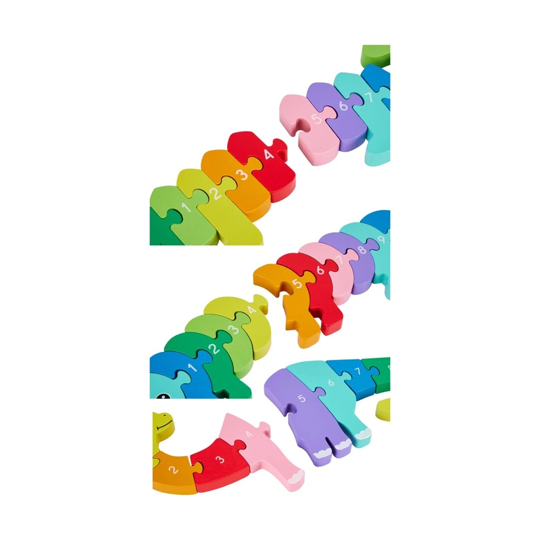 6 Wooden Counting Rainbow Animal - Assorted, 6 of 8