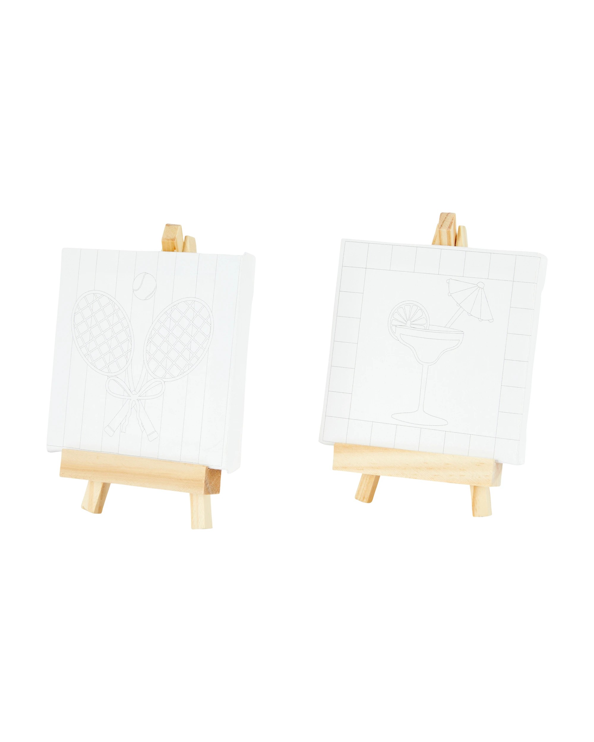 2 Paint Your Own Canvas & Easel Set - Leisure Club, 2 of 4