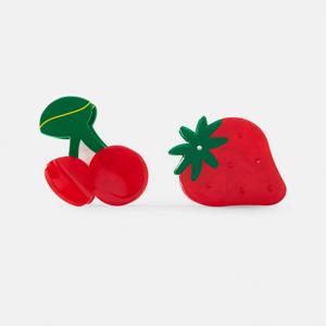 2 Pack Red and Green Fruit Claw Hair Clips