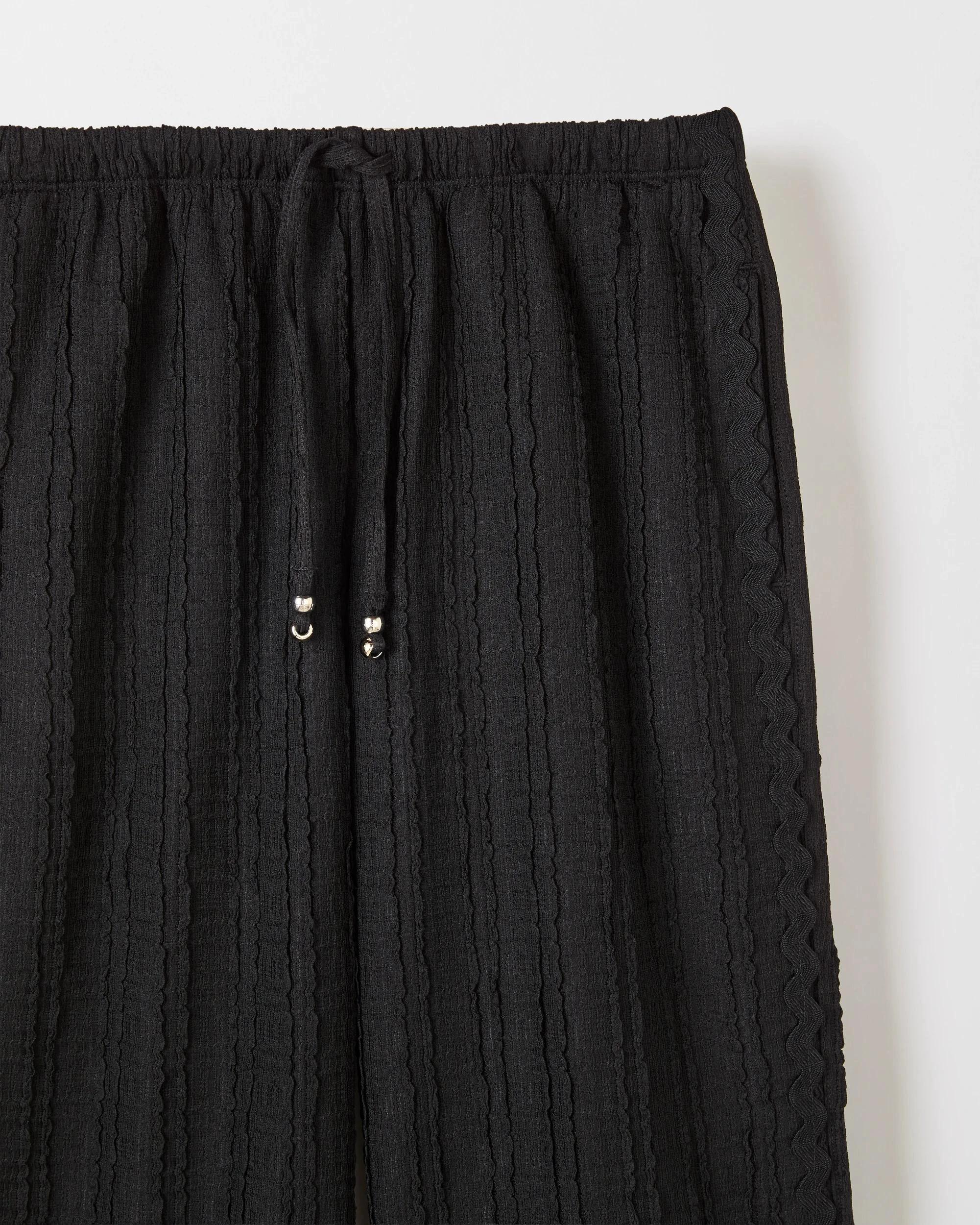 6 Target Older Girls Textured Wide Leg Pants BLACK BEAUTY, 6 of 6