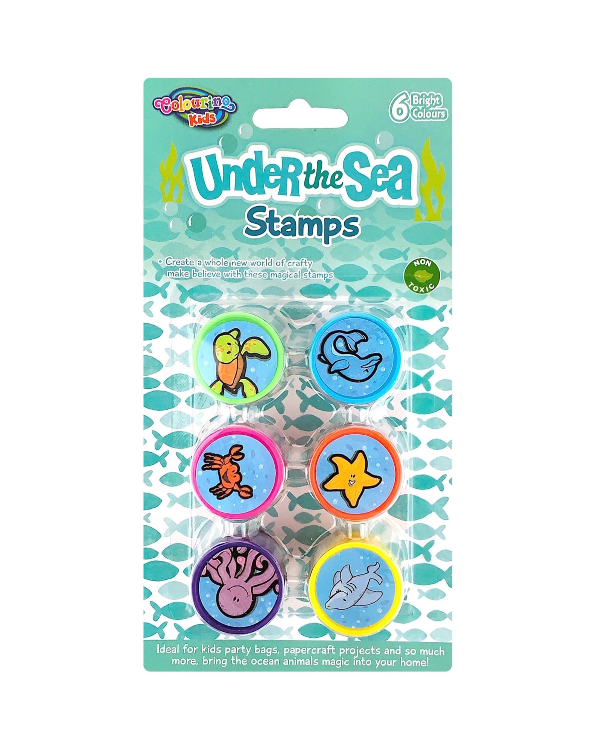 1 Durmaz Under the Sea Animal Stamps Pack of 6, 1 of 1