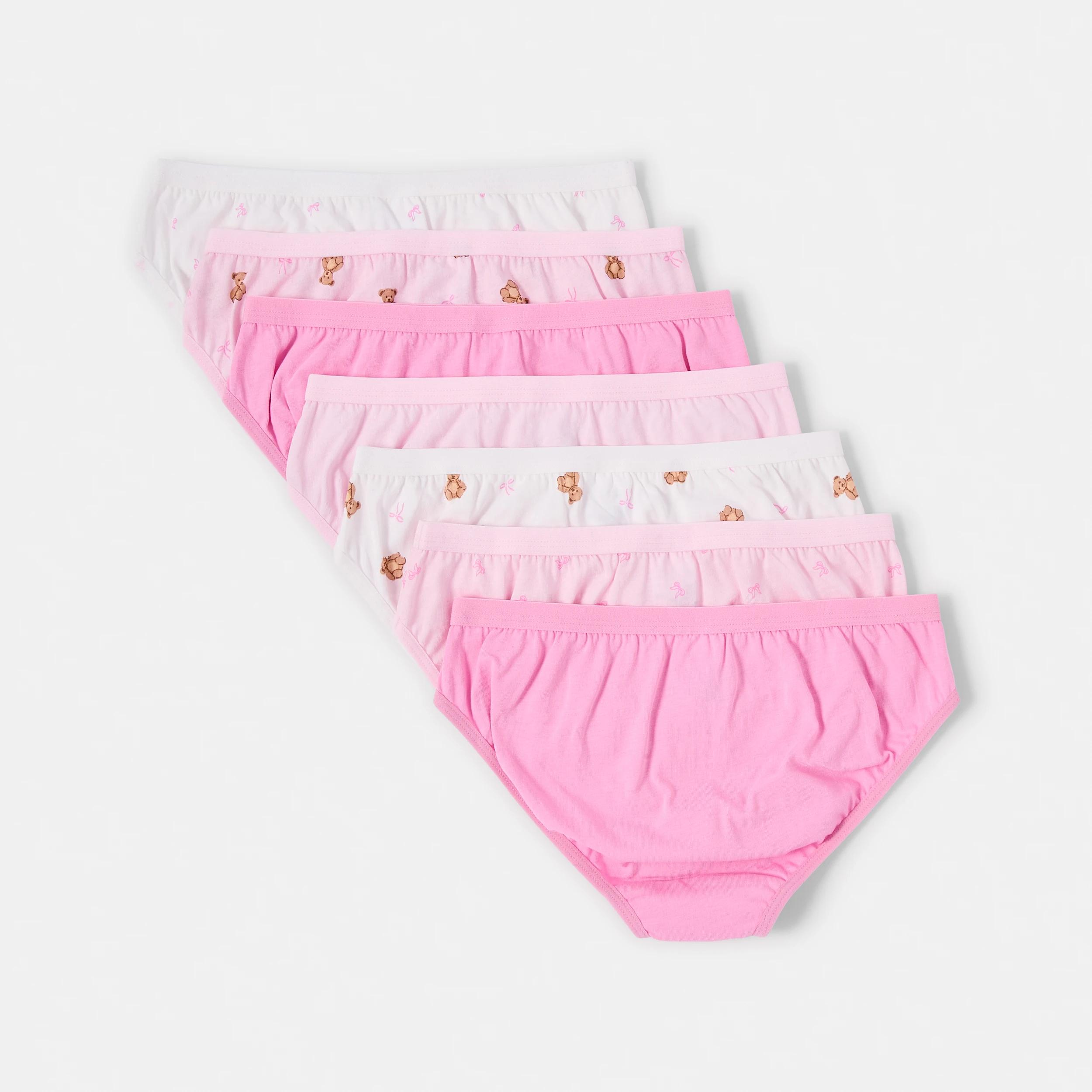 2 7 Pack Print Briefs PNK TEDDY, 2 of 9