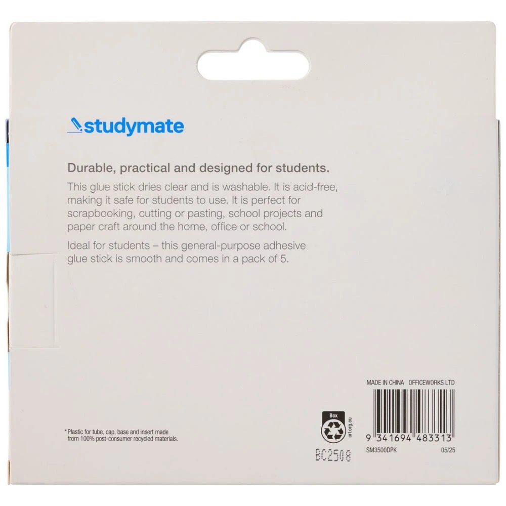 3 Studymate Glue Stick 35g 5 Pack, 3 of 3
