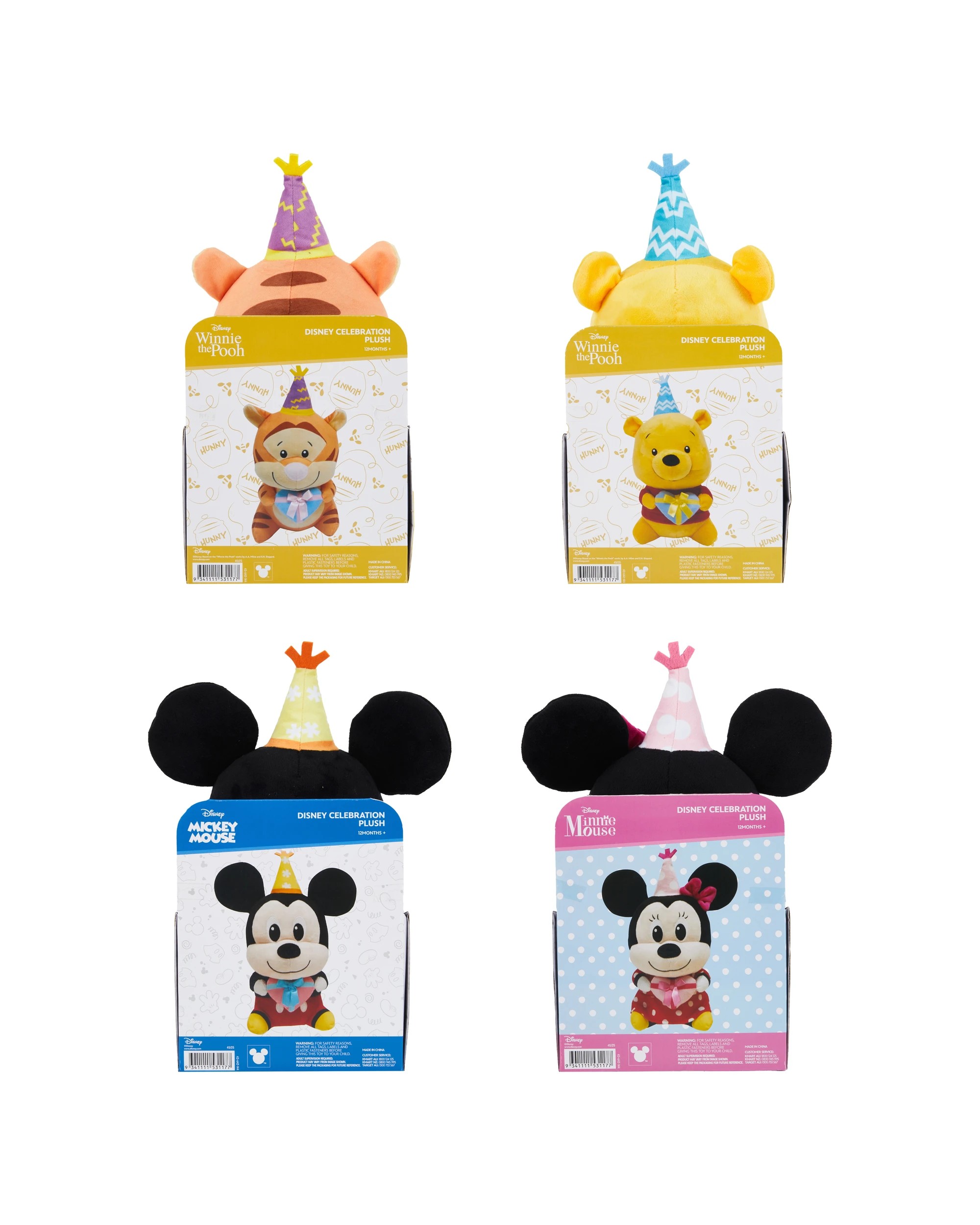 4 Disney Celebration Plush - Assorted, 4 of 4