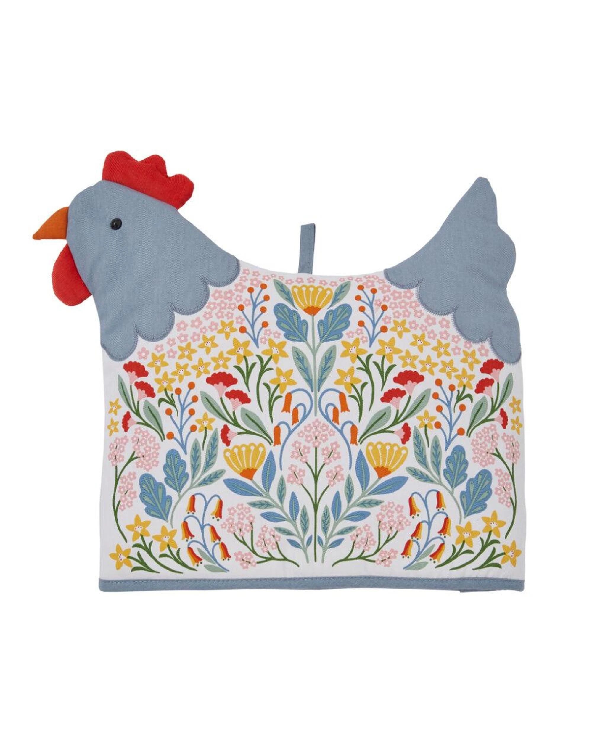1 Ulster Weavers Folk Chicken Shaped Tea Cosy MultiColoured  29 x 33 x 3cm, 1 of 2