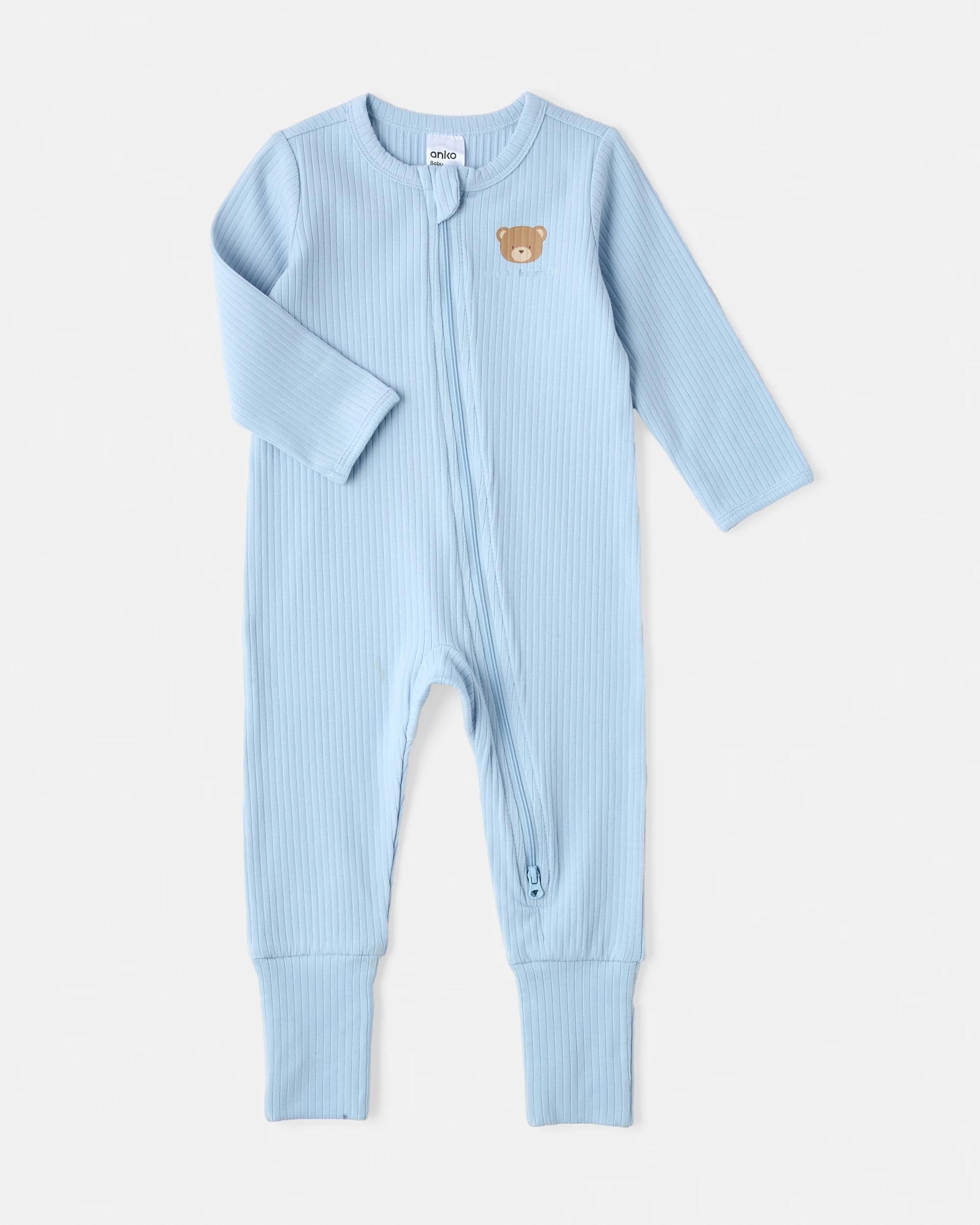 1 Rib Turn Cuff Coverall Bear, 1 of 3