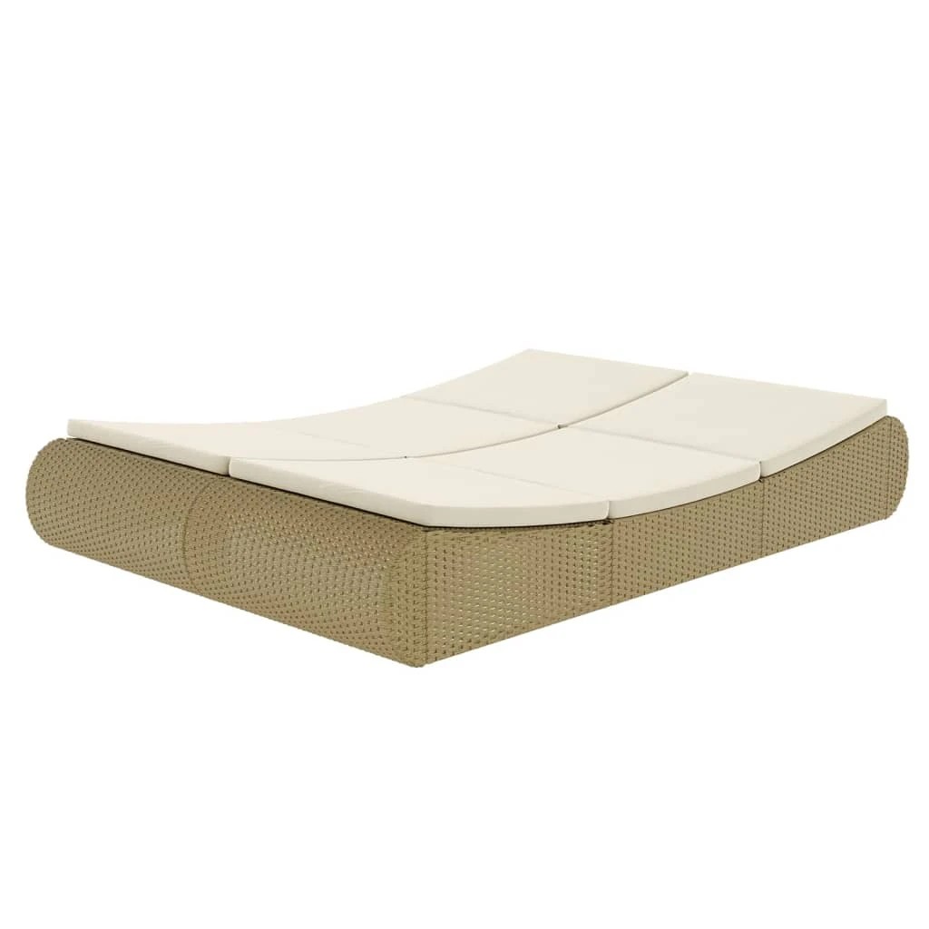 4 vidaXL Sunlounger Removable/Replaceable Cushions - Beige, 4 of 9