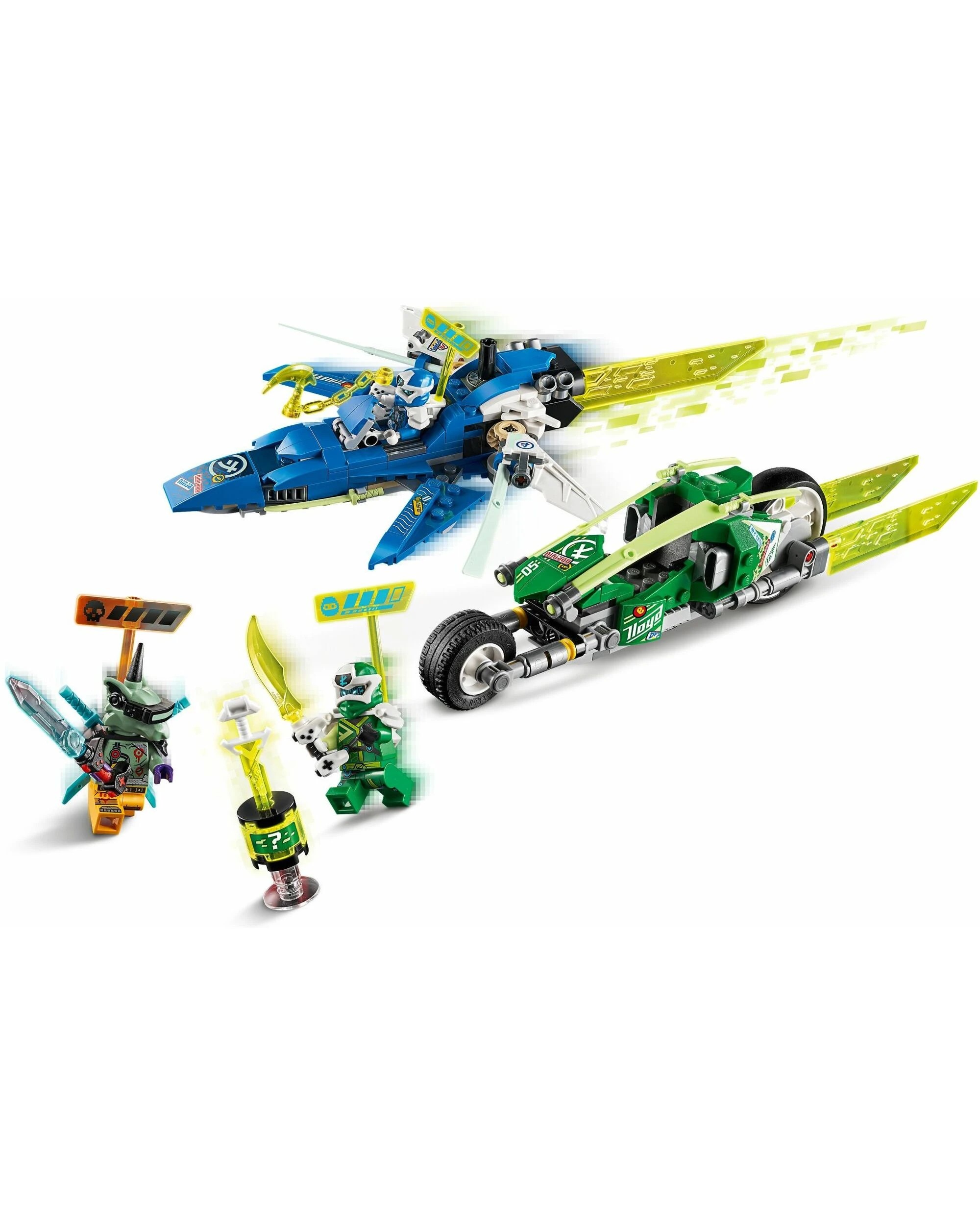 3 LEGO 71709 Jay & Lloyd's Velocity Racers Ninja Bikes & Speeder, 3 of 5