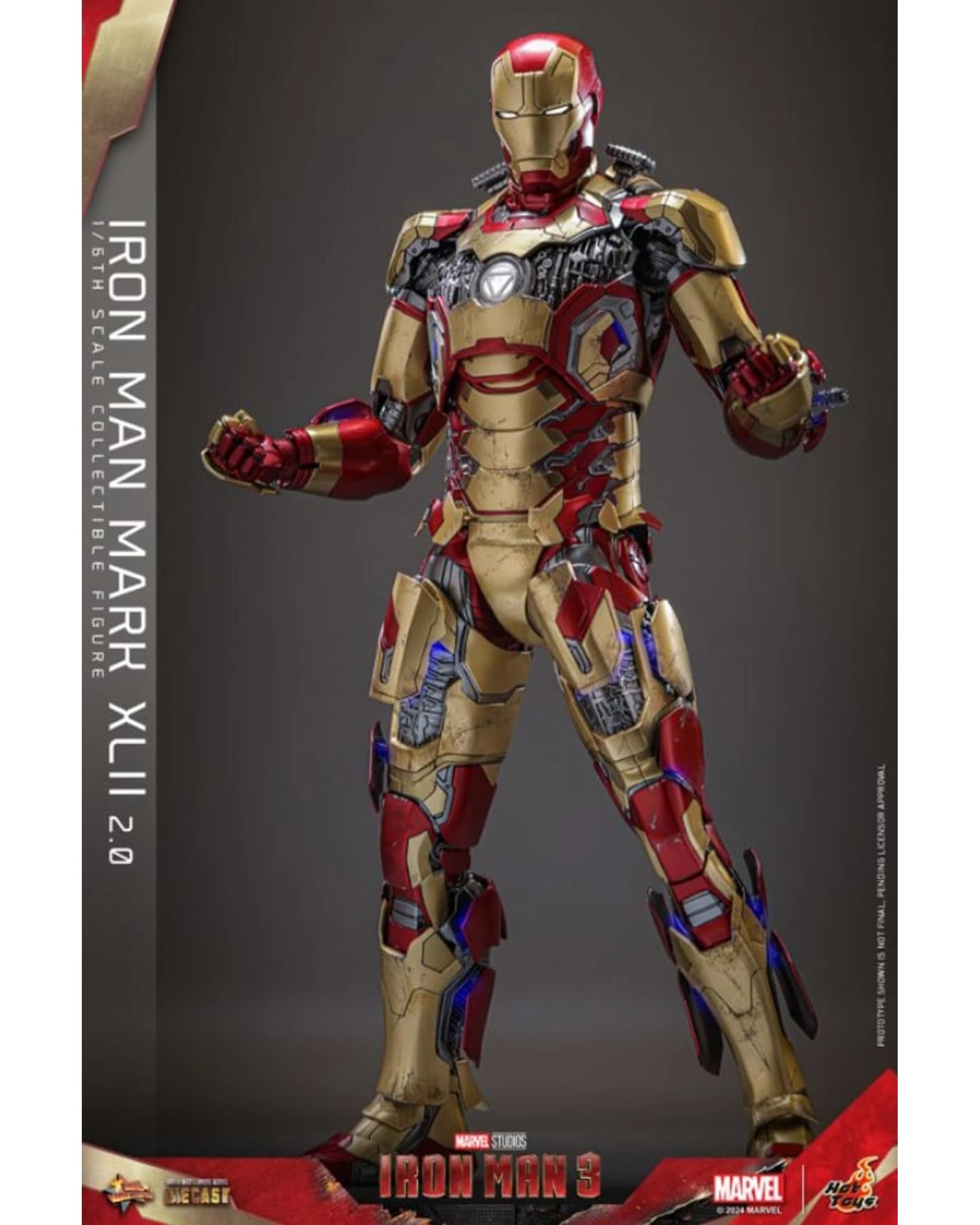 5 Hot Toys Iron Man 3: Iron Man Mk 42 - 2.0 -  1:6 Scale Collectible Action Figure, 5 of 8