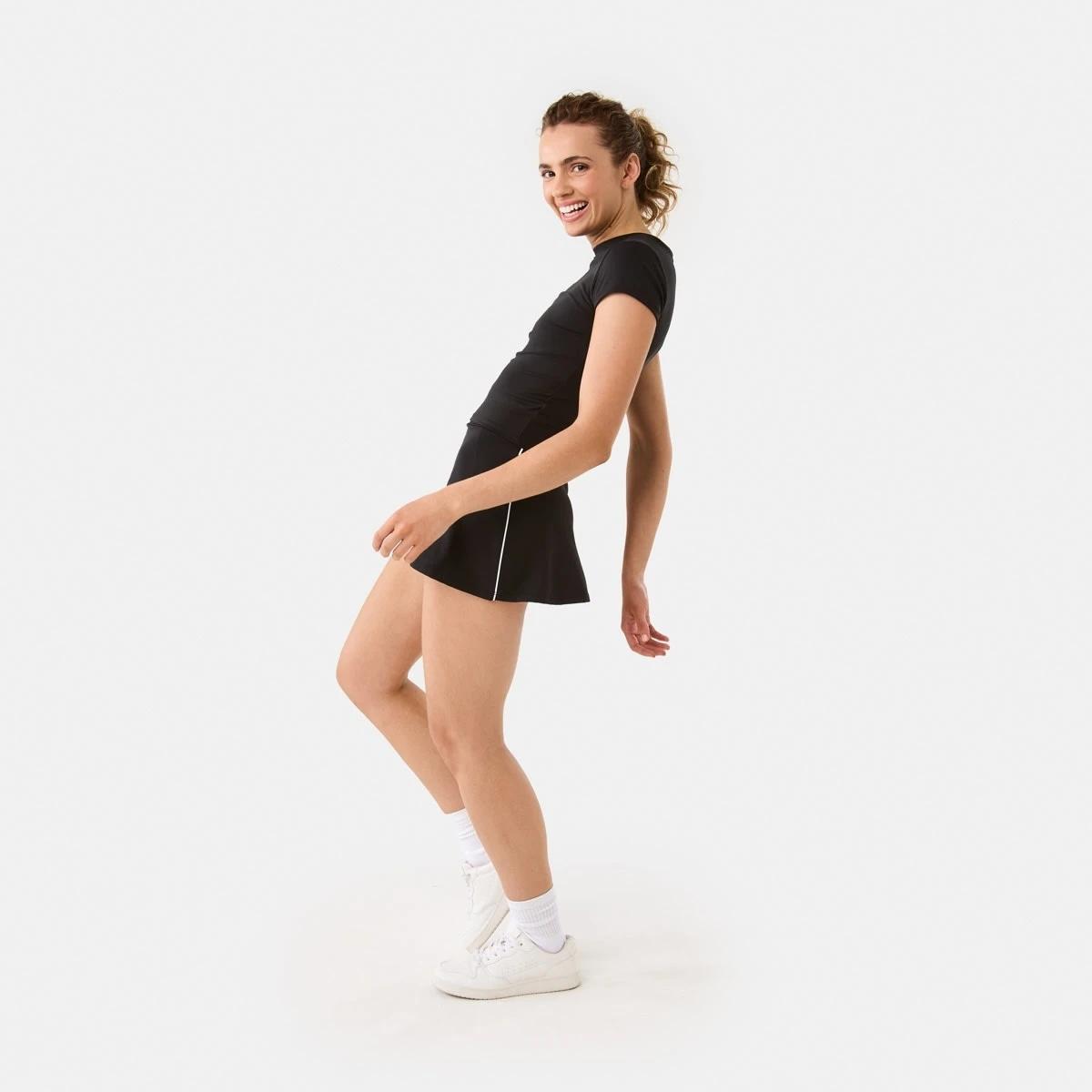 3 Active Womens Ultra Soft Crew Neck T-shirt BLACK, 3 of 6