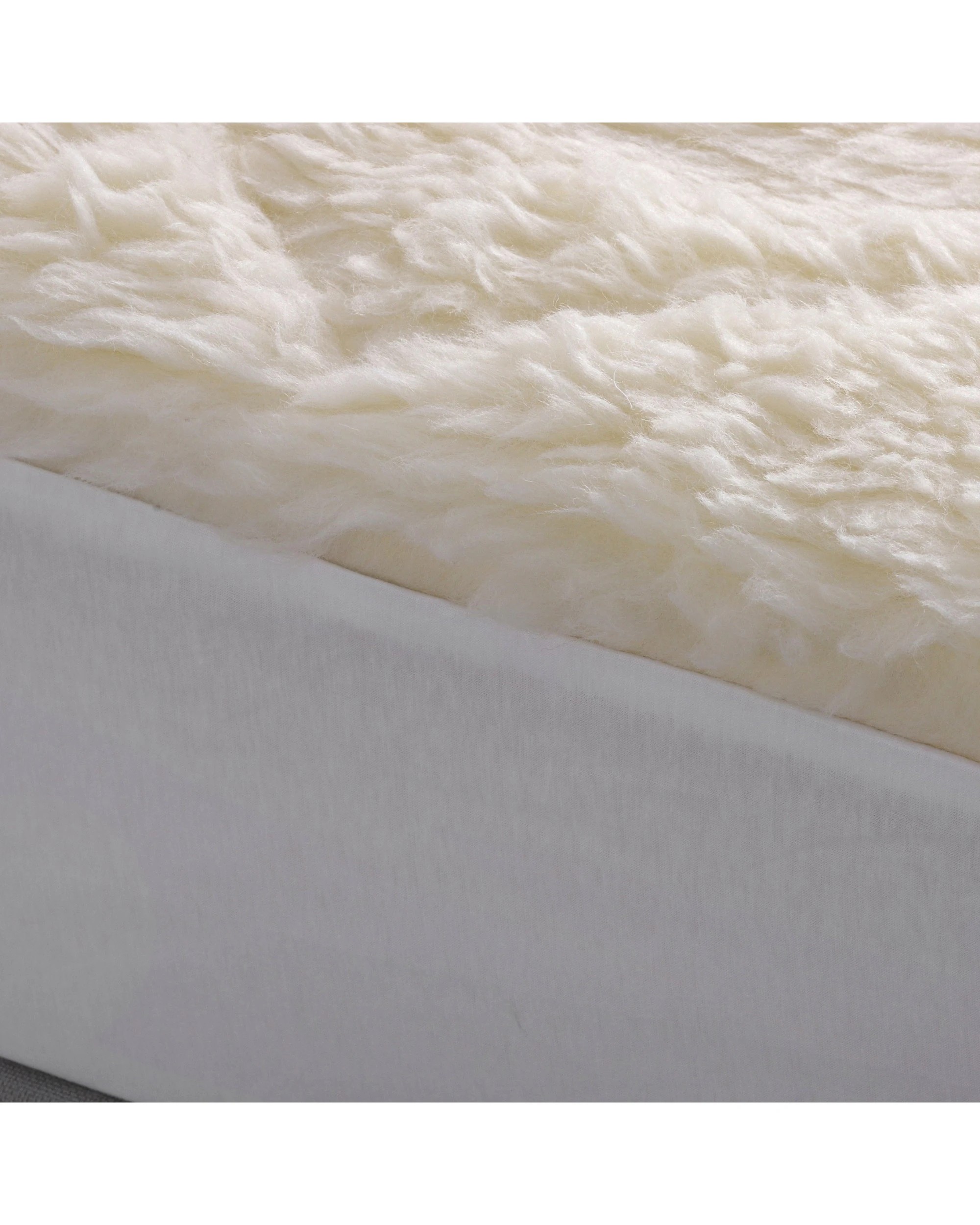 7 Natural Home All Season Wool Reversible Underlay - Double Bed - White, 7 of 9