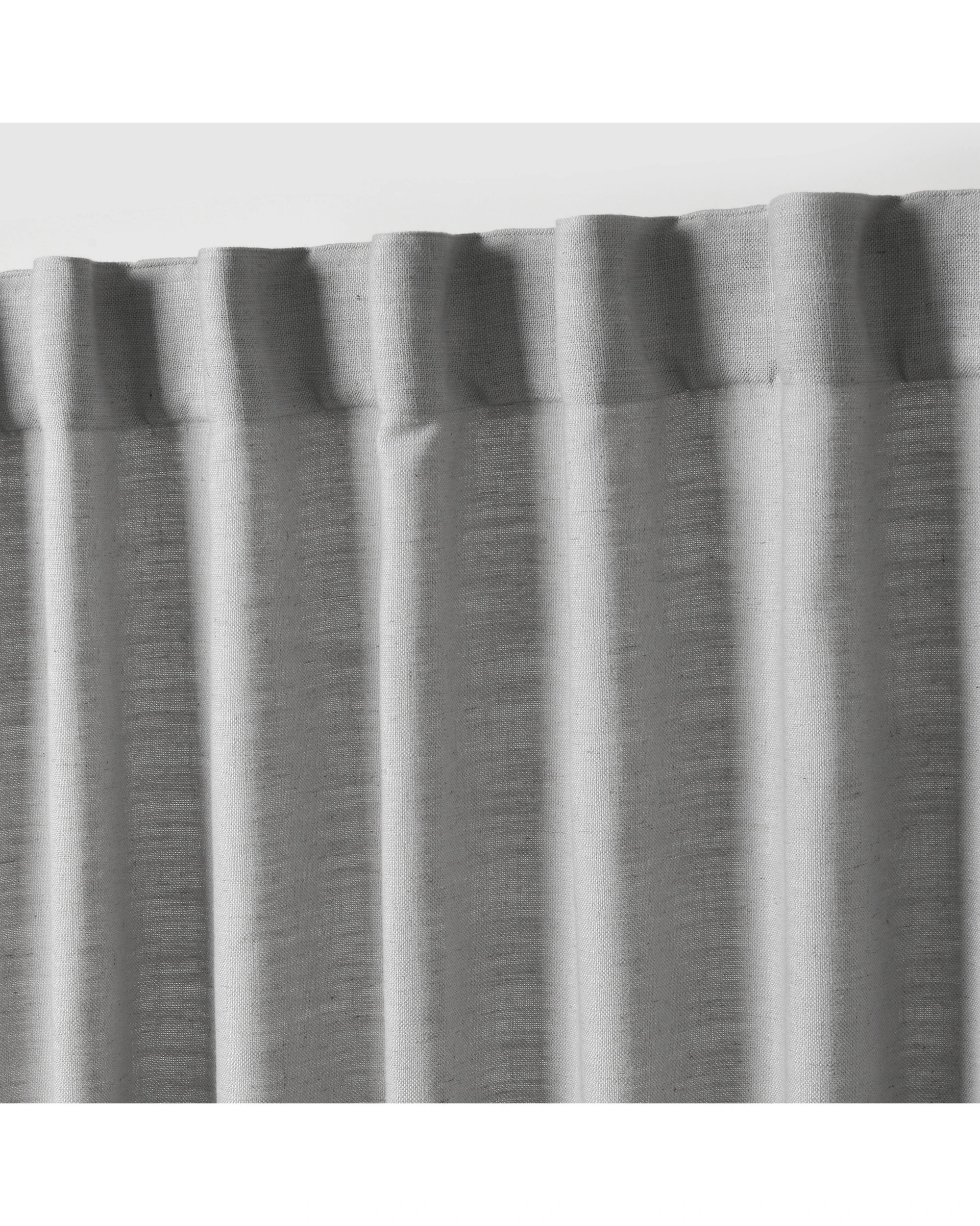 2 Cadence & Co. Adria Light Filtering Linen Blend Concealed Tab Top Curtain Twin Pack 225x223cm - Pewter, 2 of 5
