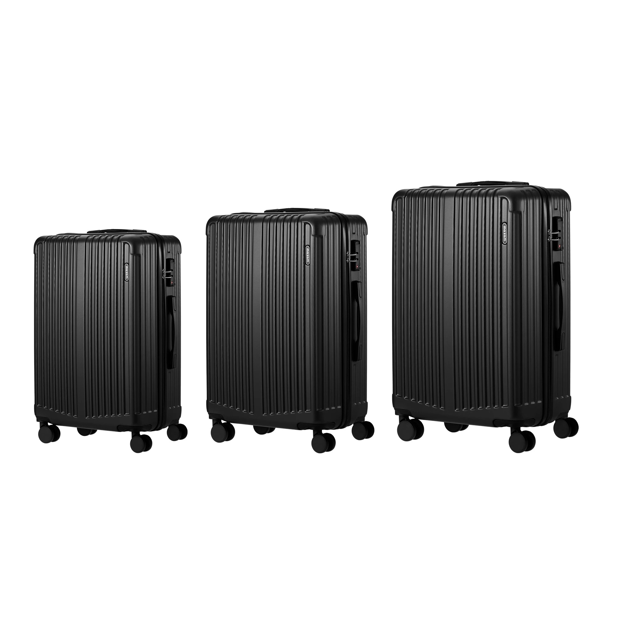 8 Mazam 3PCS Luggage Suitcase Trolley Set TSA Lock Hard Case - Black, 8 of 9