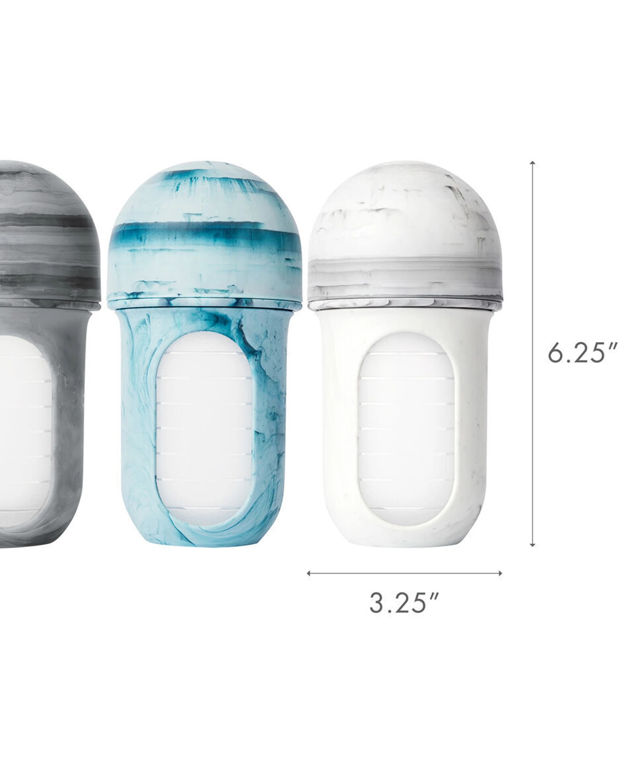 7 Boon 2x 3pc  Nursh Collapsible Silicone Baby Bottle Tie Dye 237ml - Multi, 7 of 7