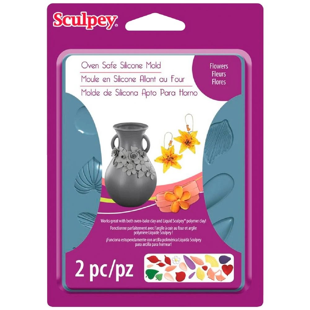 1 Sculpey Silicone Bakeable Mould Flowers, 1 of 1