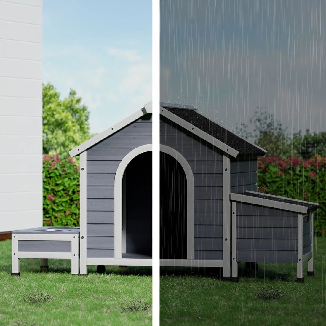 3 i.Pet Dog Kennel House Large en Outdoor Pet Kennels Indoor Puppy Cabin - Multi, 3 of 5