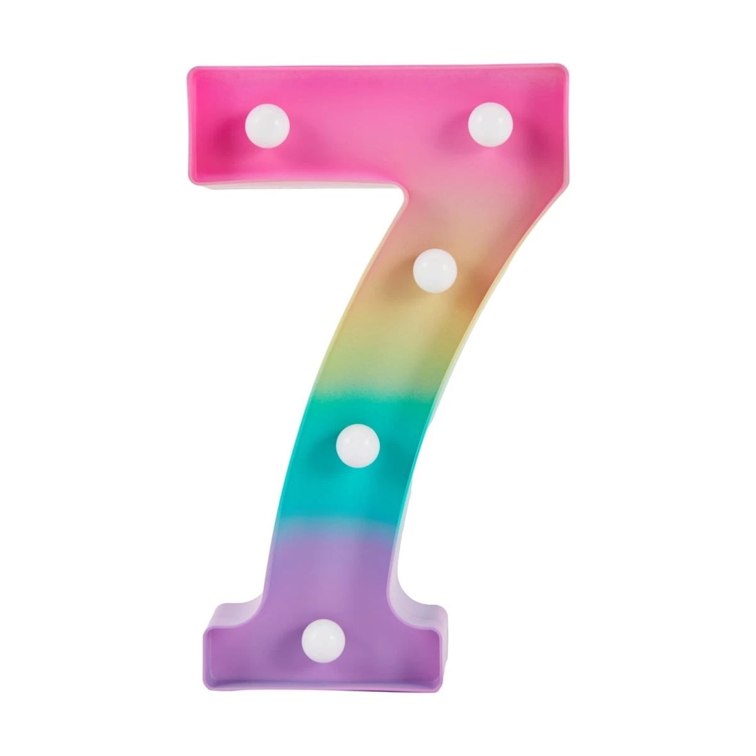 2 Ombre Light Up Number - 7, 2 of 5