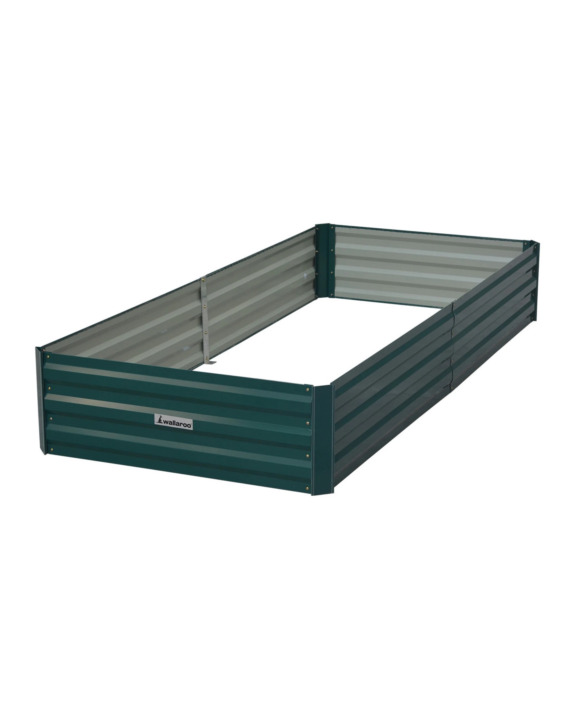 1 Wallaroo Galvanized Steel Raised Garden Bed 210 x 90 x 30cm Plants Vegetables Herbs Flowers - Green, 1 of 5