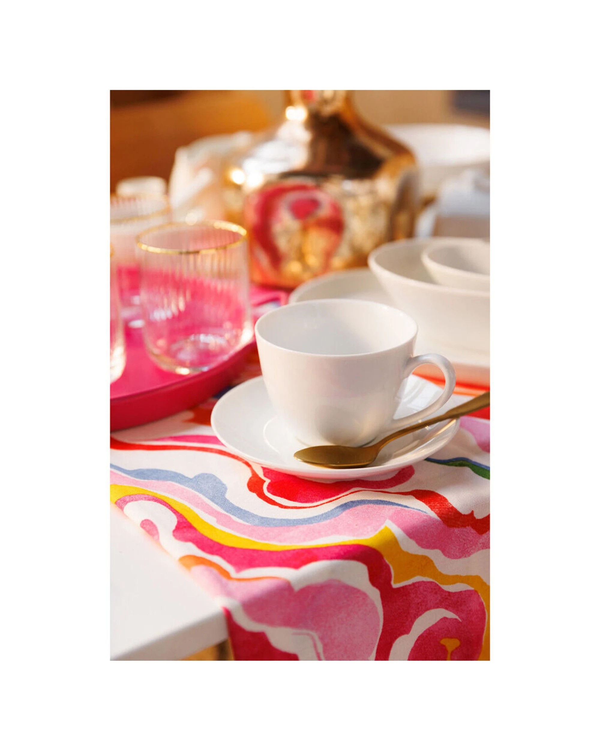 4 Mikasa 4pc Chalk Porcelain Tea Cups And Saucers Set 220ml - White, 4 of 6