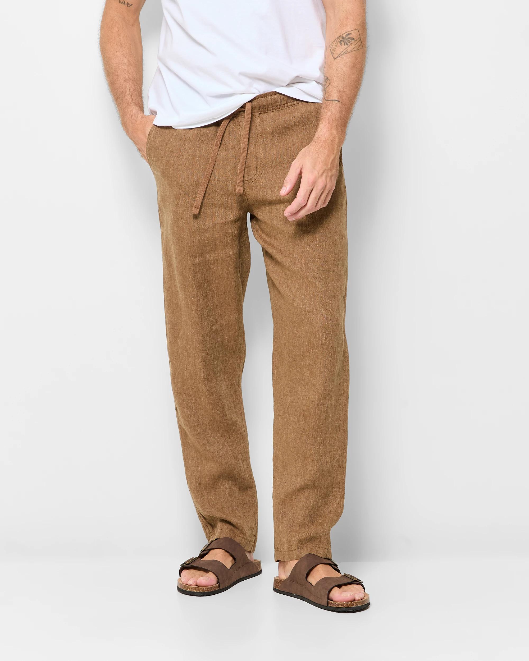 1 Target European Linen Pants SEPIA, 1 of 7