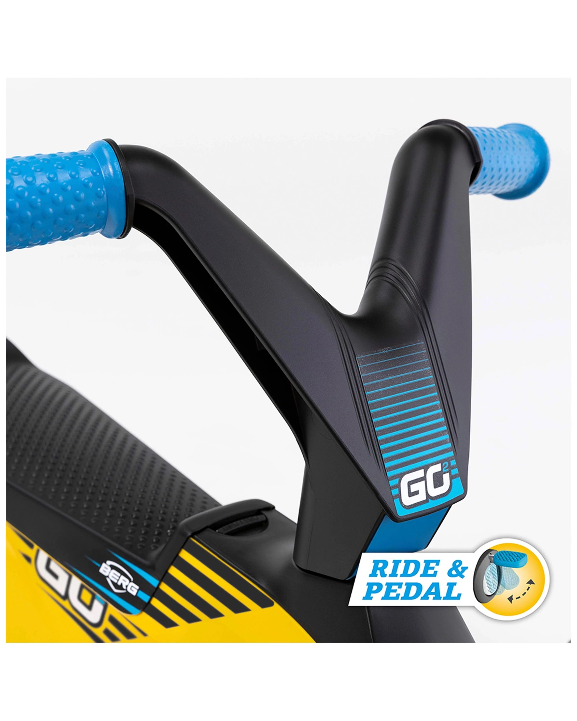 7 BERG GO2 SparX Kids Childrens Push Go Kart Ride On - Go Kart - Pedal Kart - Yellow, 7 of 8