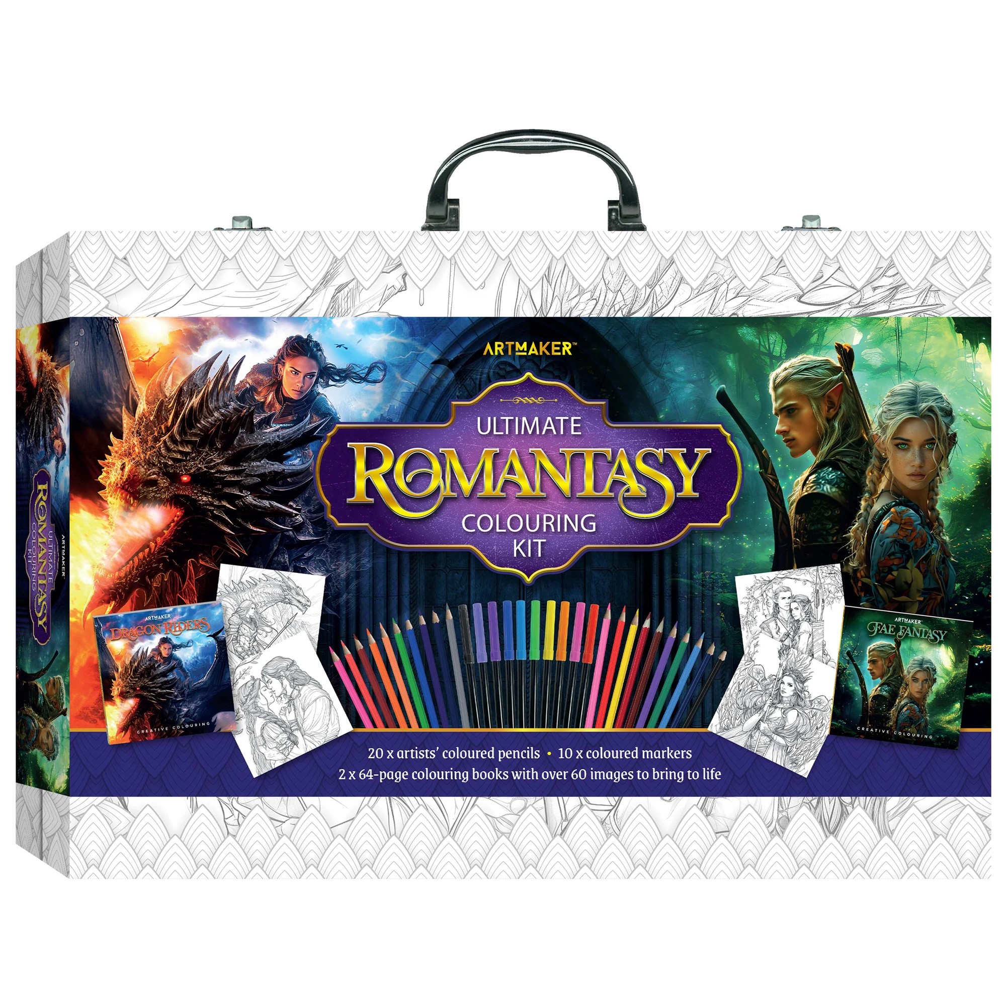 1 Art Maker Ultimate Romantasy Colouring Kit - Book, 1 of 7