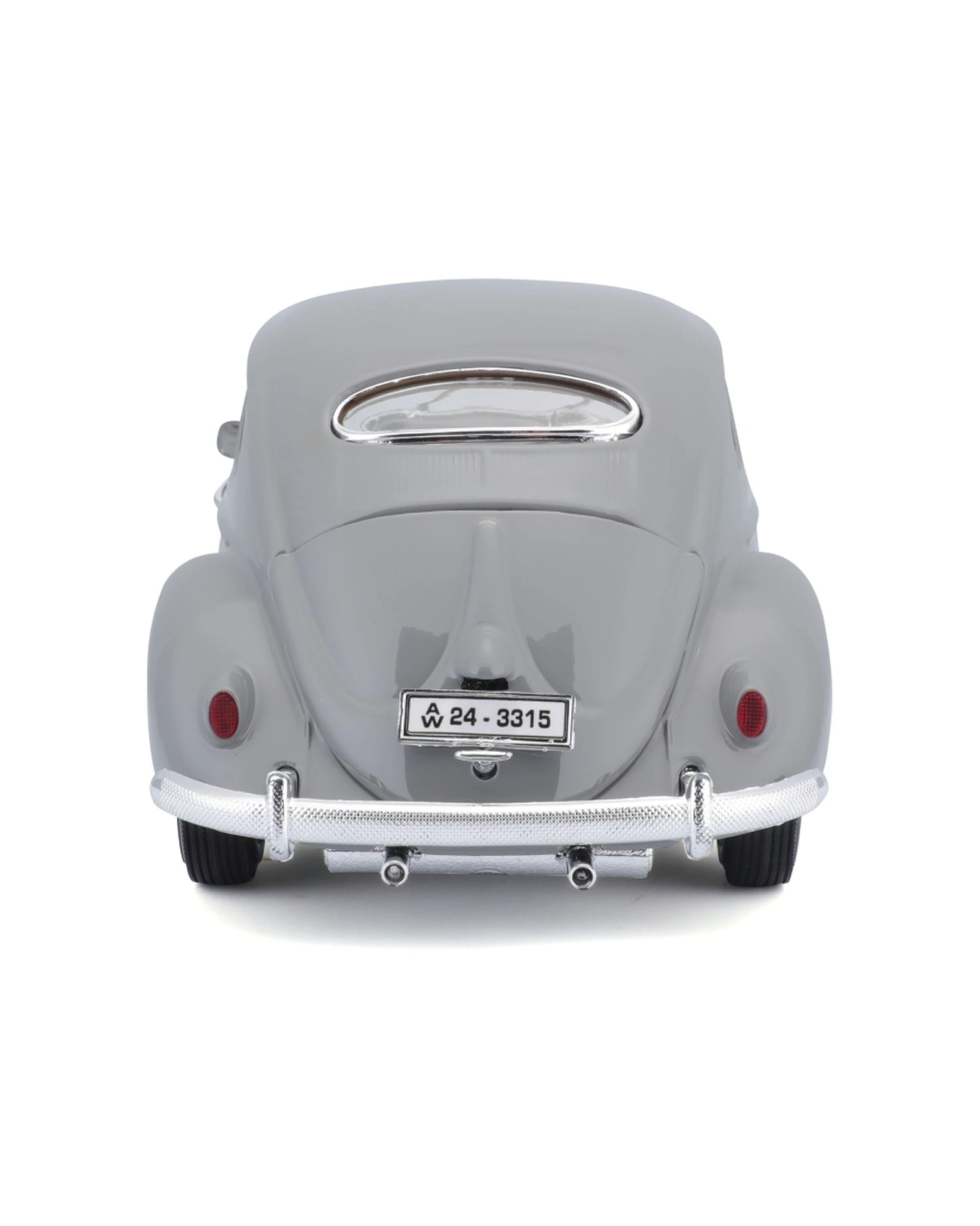 3 Bburago 1955 Volkswagen Beetle Model Car Collectible Replica Toy - Grey, 3 of 7