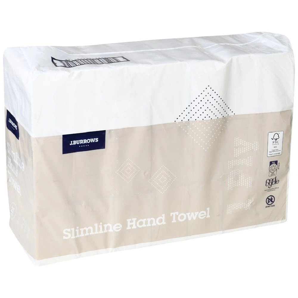 1 J.Burrows Slimline Hand Towel 185 Sheets, 1 of 2