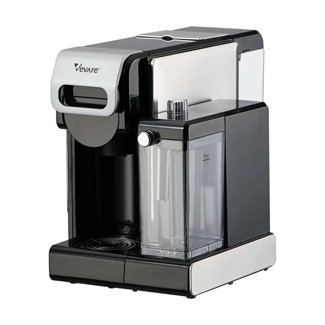 1 Vevare 5 in 1 Capsule Coffee Machine Milk Frother Nespresso Dolce-Gusto Pod Maker - Black, 1 of 3