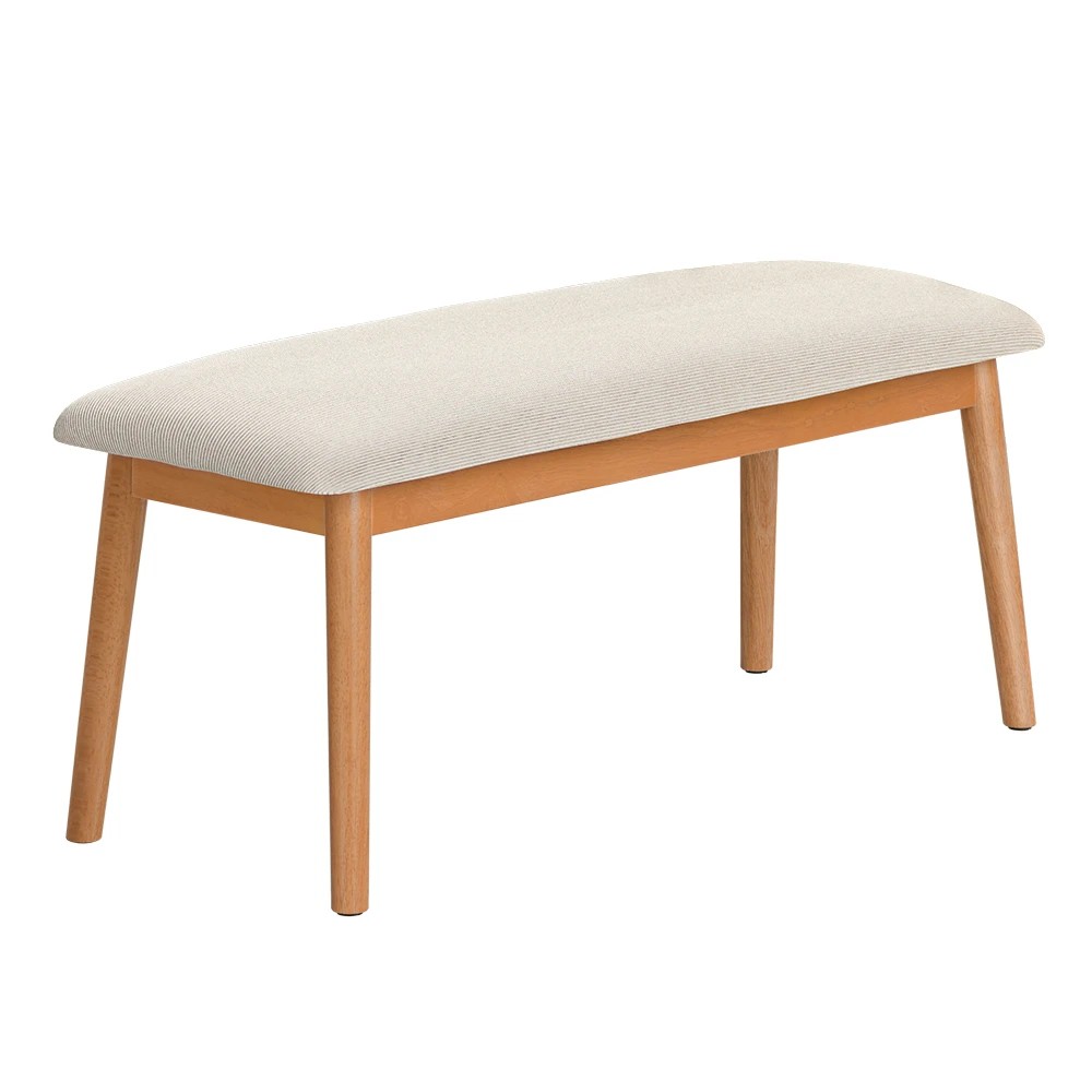 1 Artiss Dining Bench Upholstery Seat Wooden Chair 106cm - Multi, 1 of 6