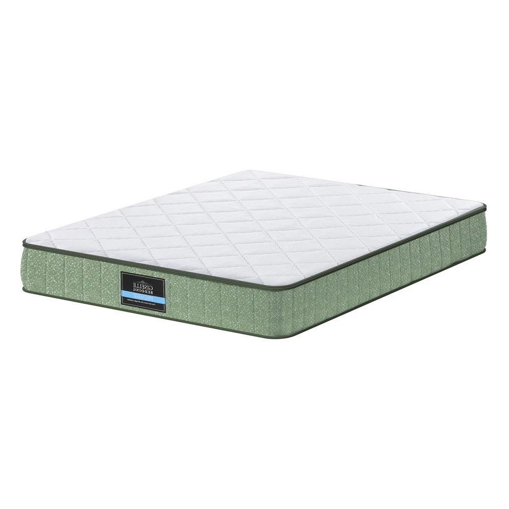1 Giselle 25cm Memory Foam Mattress Dual Layer Zipper Cover Cool Charcoal Foam - Queen Bed - Green, 1 of 10