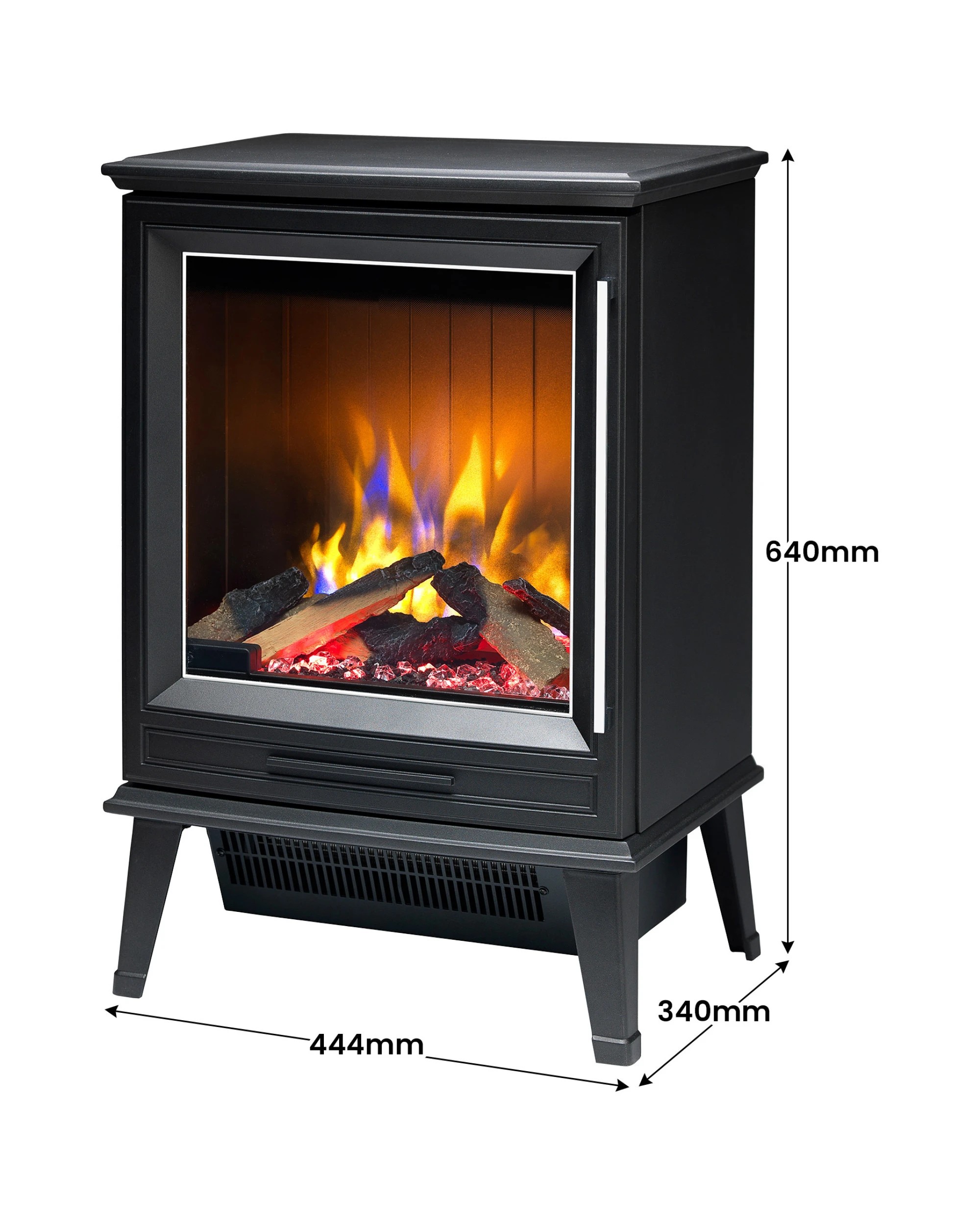 3 Dimplex Laverton Electric Fire Stove in 2kW - Black, 3 of 8