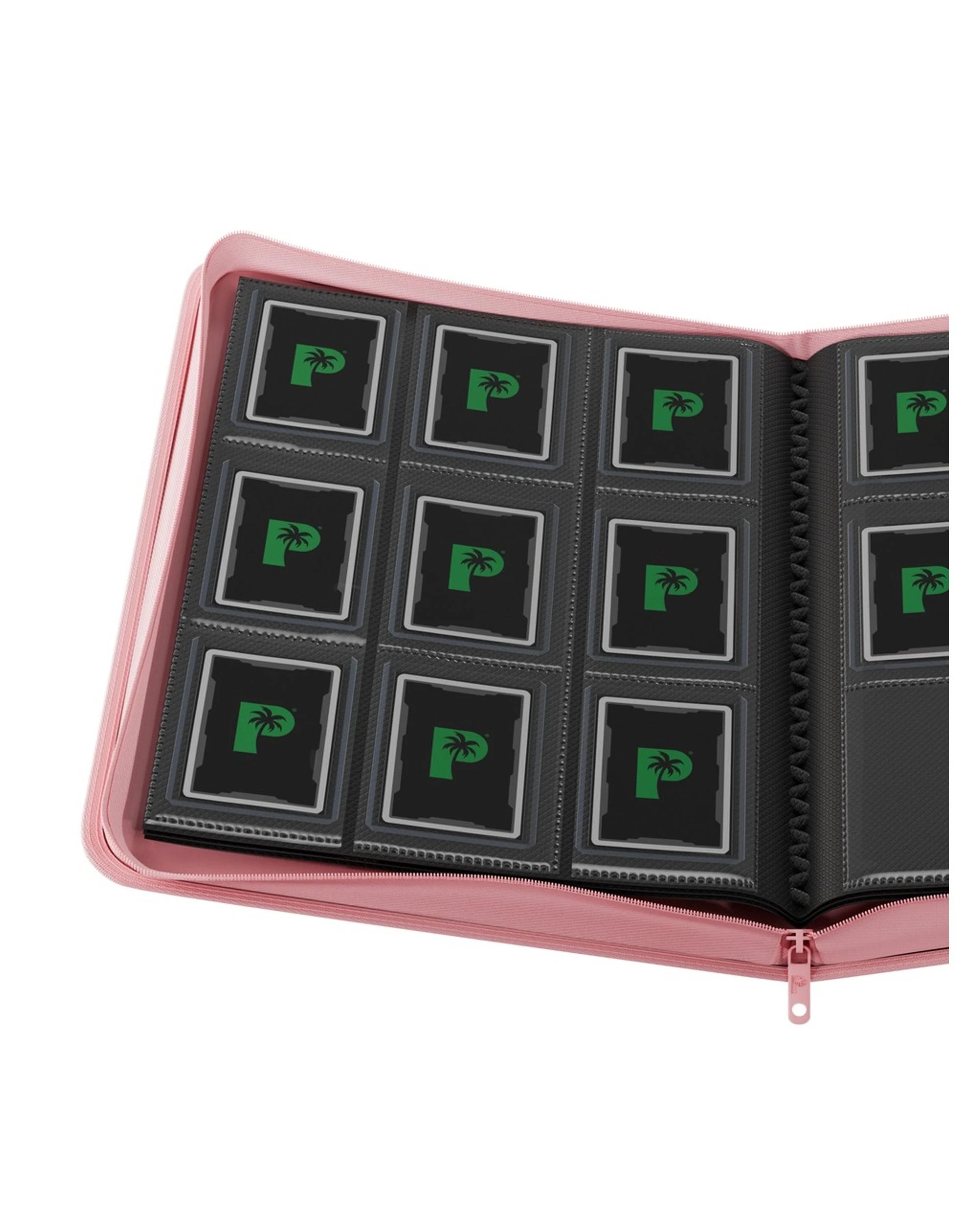 2 Palms Off Gaming Collector's Series 9 Pocket Top Loader 216 Capacity Zip Binder - Pink, 2 of 8