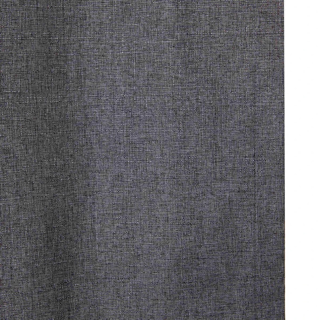 6 Monaco Double Width Eyelet Block Out Curtain - Pepper - 240cm x 213cm, 6 of 8