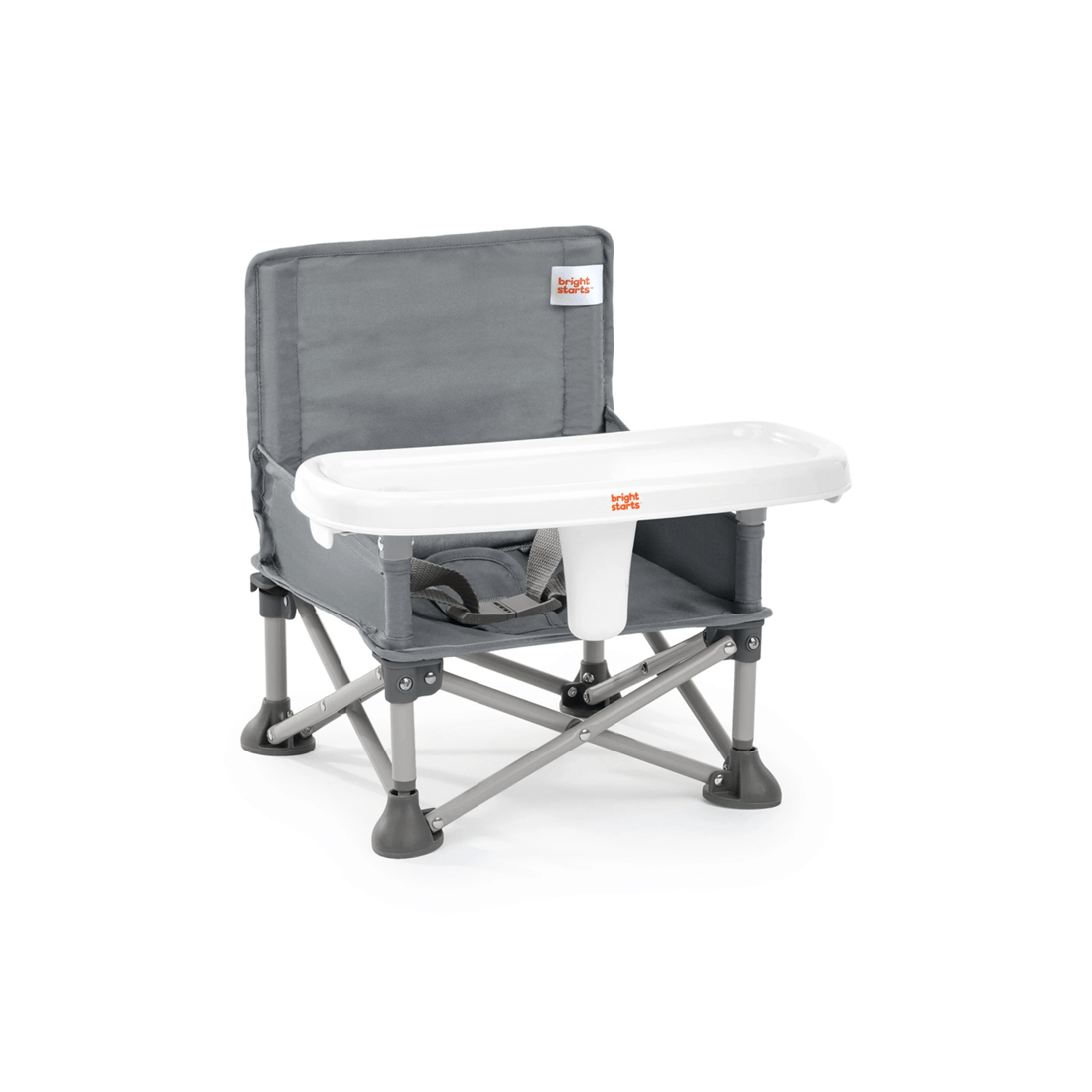 1 Bright Starts Pop N Sit Baby Portable Booster Seat 6 Months Plus - Grey, 1 of 6