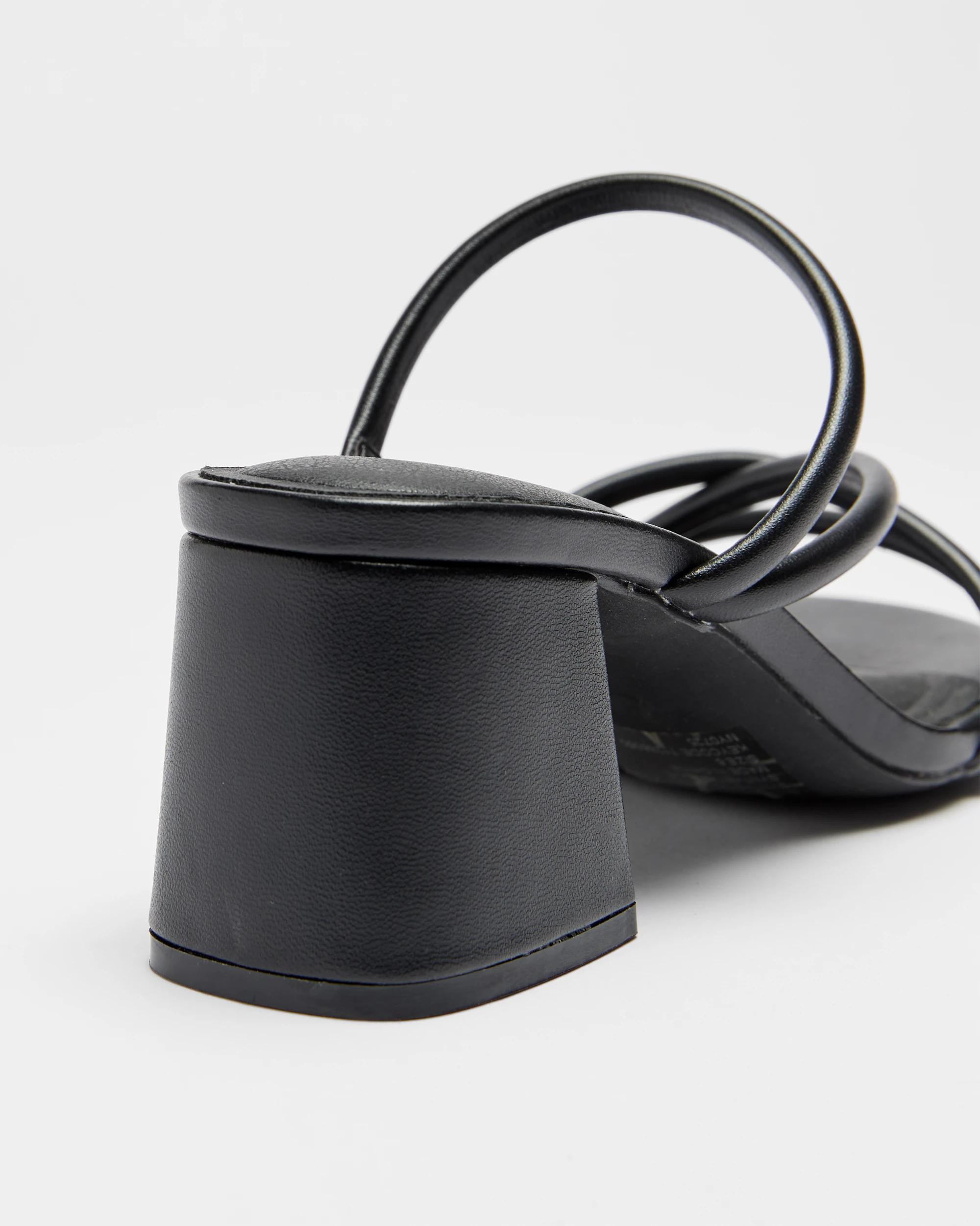 2 Target Womens Strappy Mid Block Heel - Manny BLACK, 2 of 3