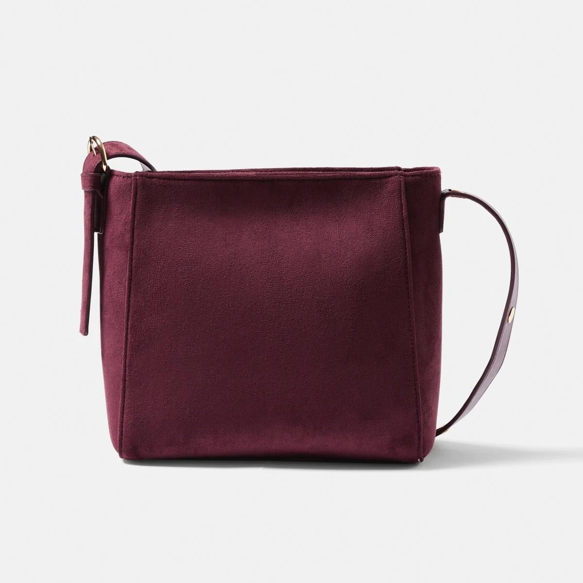 1 Studded Crossbody Bag RICH BURGUNDY, 1 of 5
