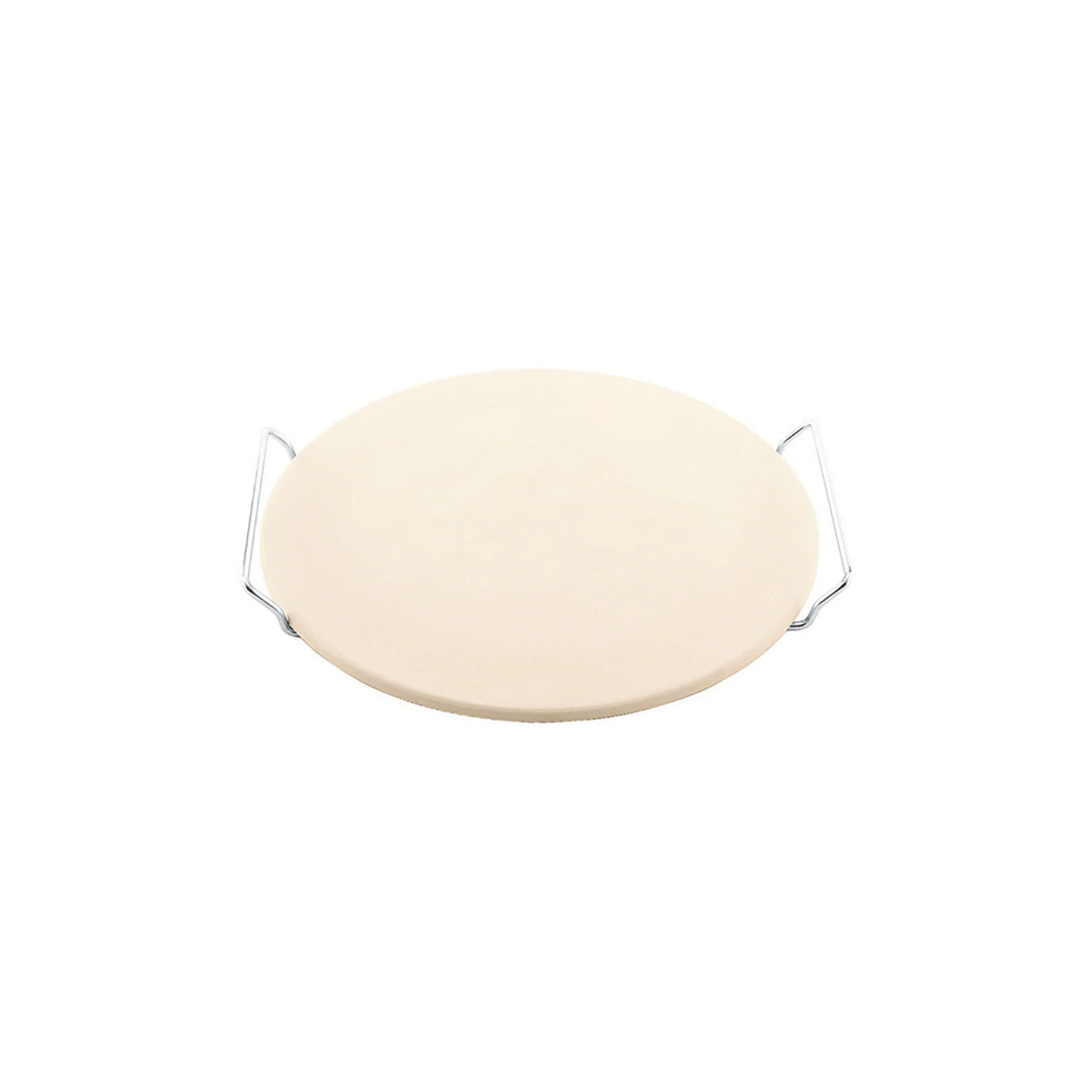 3 Avanti Pizza Baking Stone 33cm Kiln-fired Clay Oven Safe With Chrome Rack
 - Silver, 3 of 3