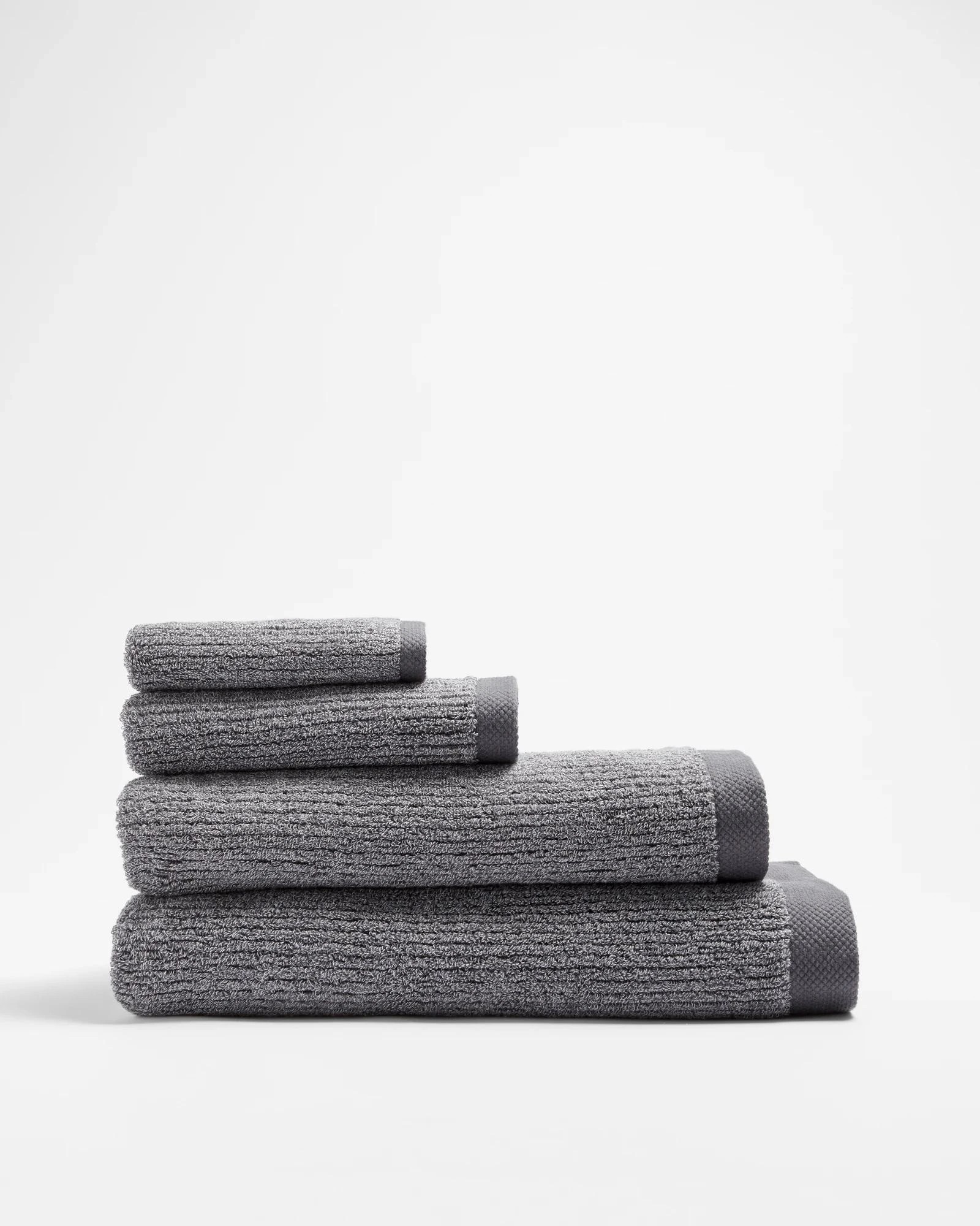 3 Target Australian Cotton Ribbed Bath Towel - Piper Marle - Grey, 3 of 4