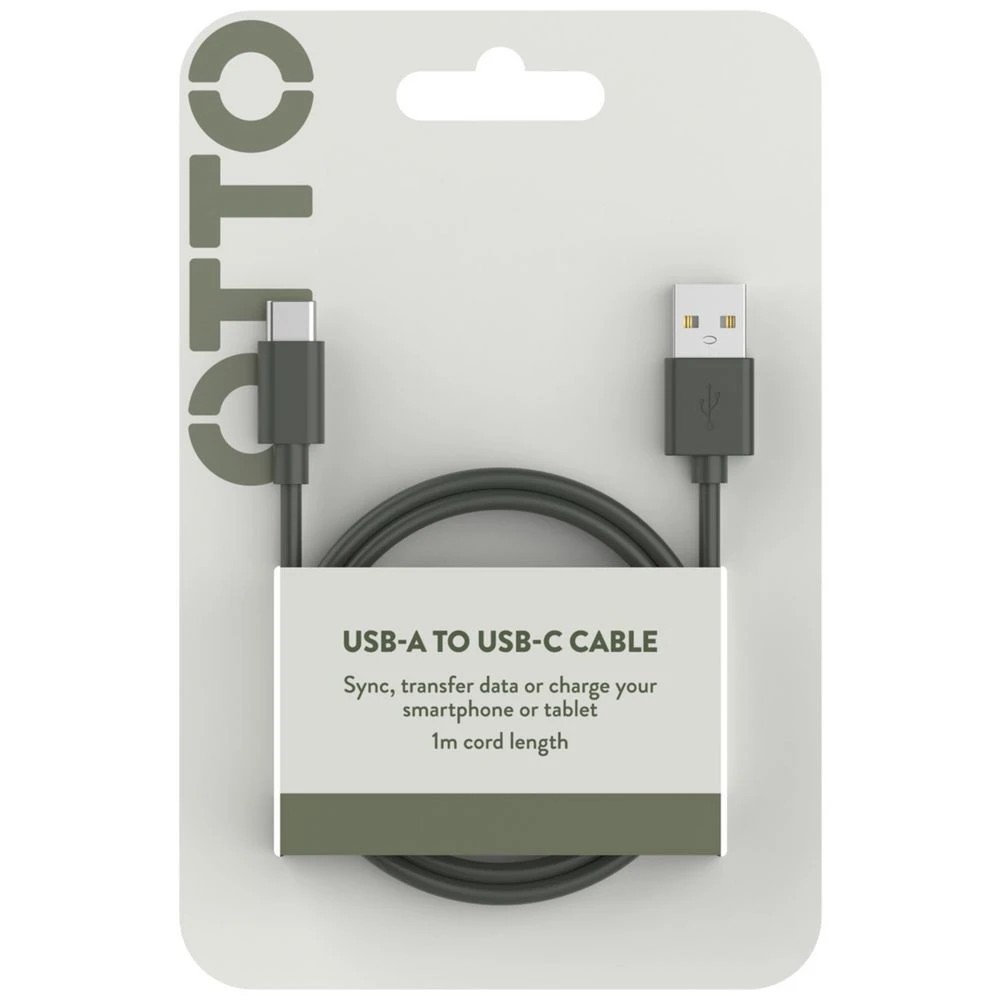 3 Otto USB-A to USB-C Cable 1m Green, 3 of 5