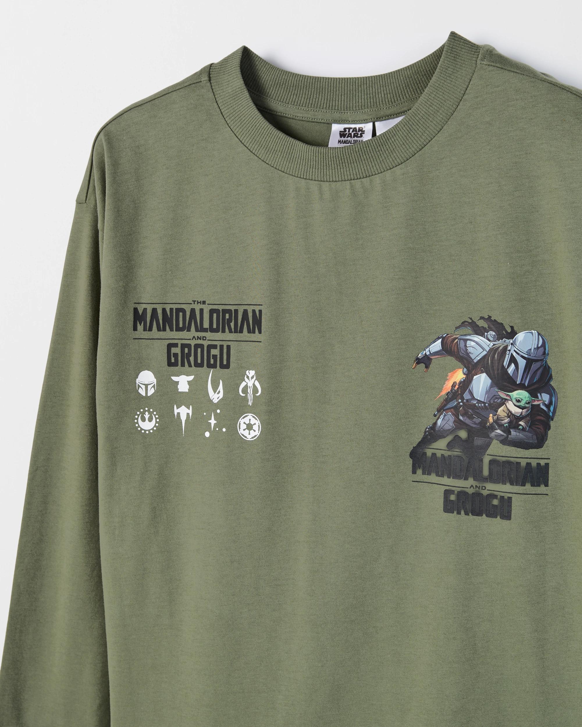 6 Disney The Mandalorian Australian Cotton Older Boys Oversized Knit Pyjama Set MANDALORIAN, 6 of 8