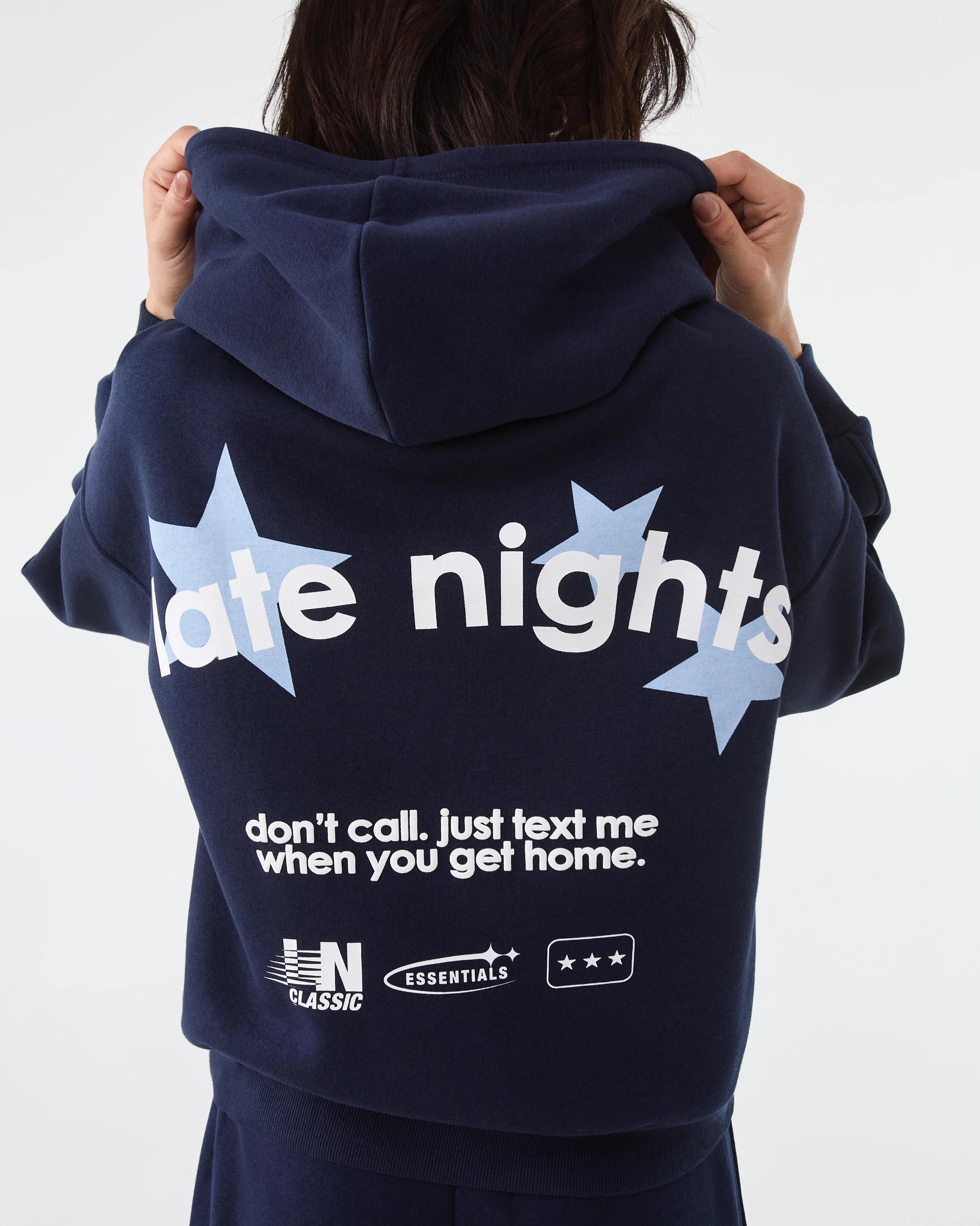 9 Print Hoodie Navy Blaze, 9 of 10