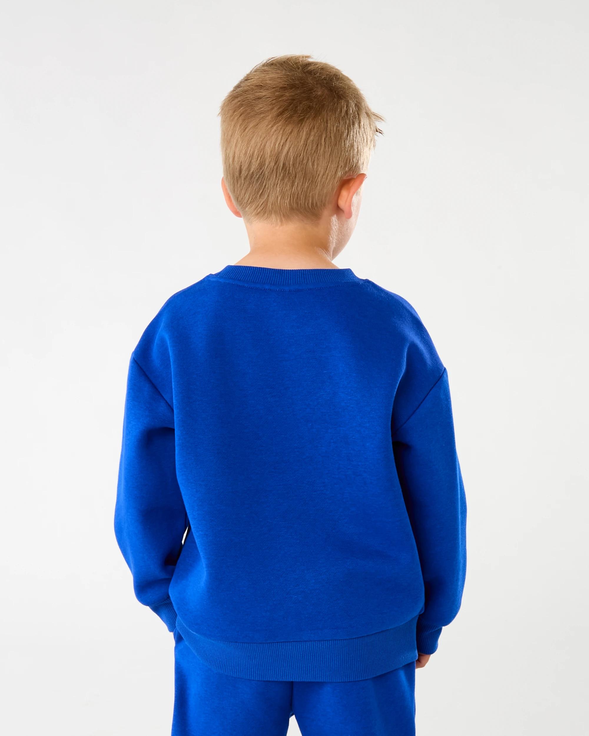 2 Print Crew Neck Sweatshirt Blu Digger, 2 of 7