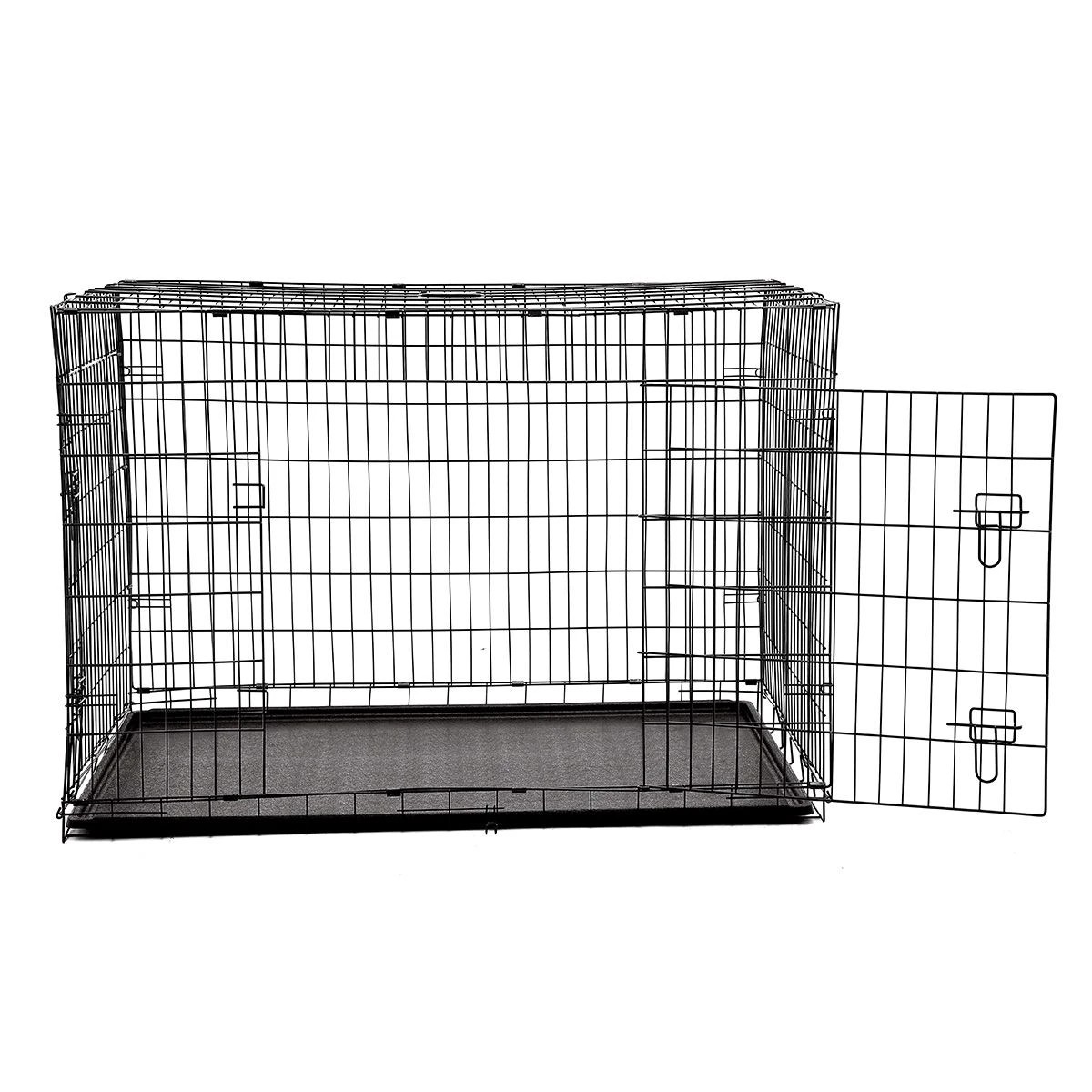 4 Pet Scene 48 inch  XL Dog Crate Cage Black, 4 of 5