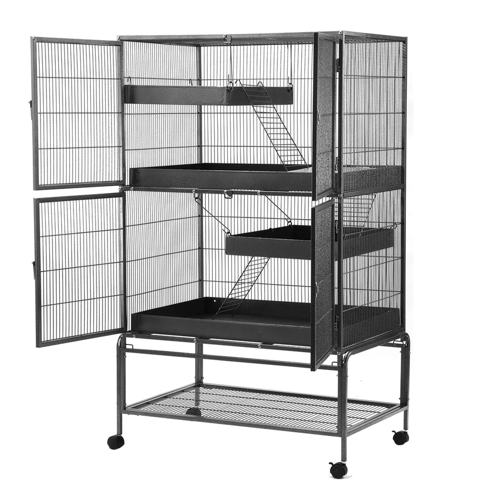4 Ausway Pet Cat House Rabbit Hutch Ferret Hamster Animal Home, 4 of 7
