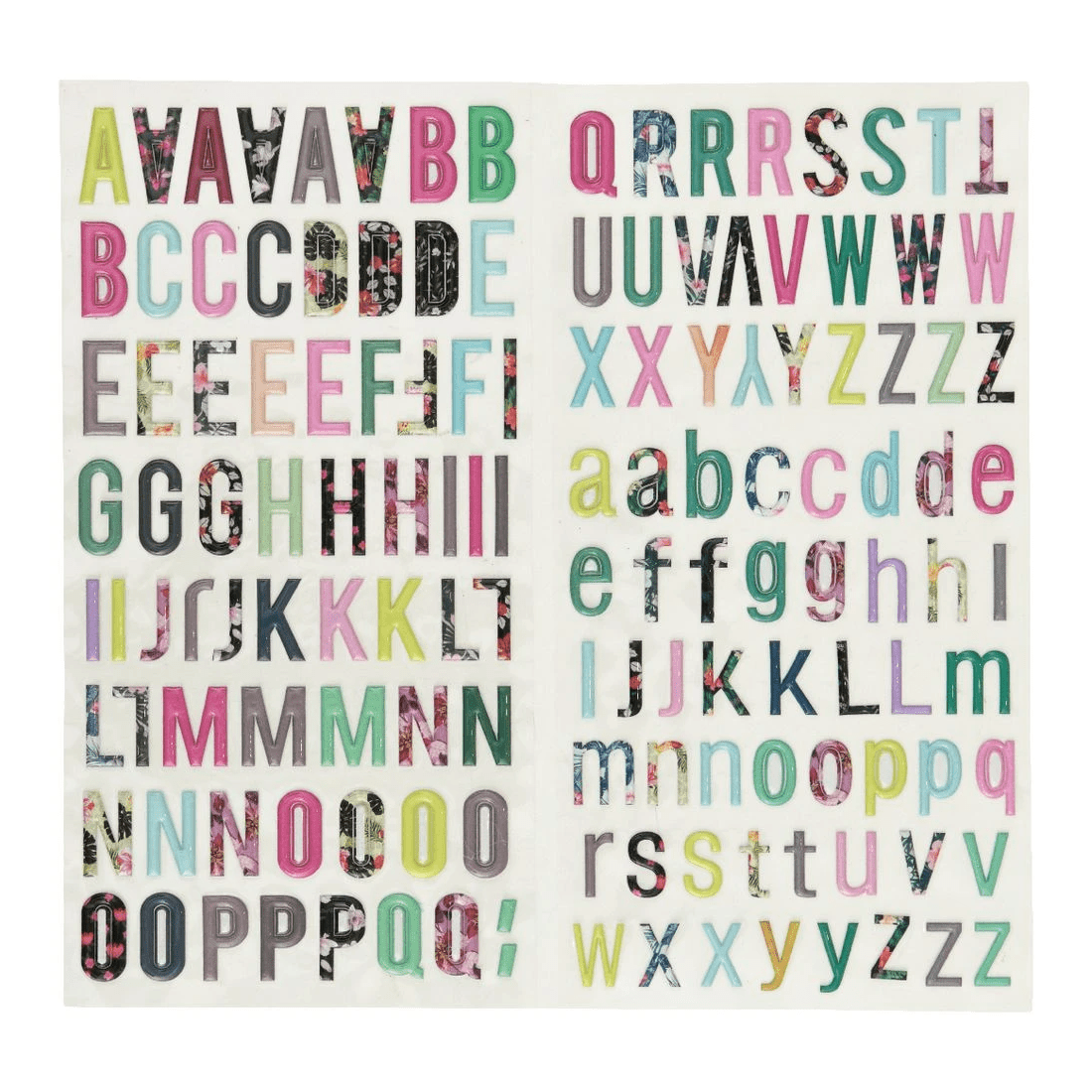 2 Born Alphabet Stickers Sheets 2 Pack, 2 of 2