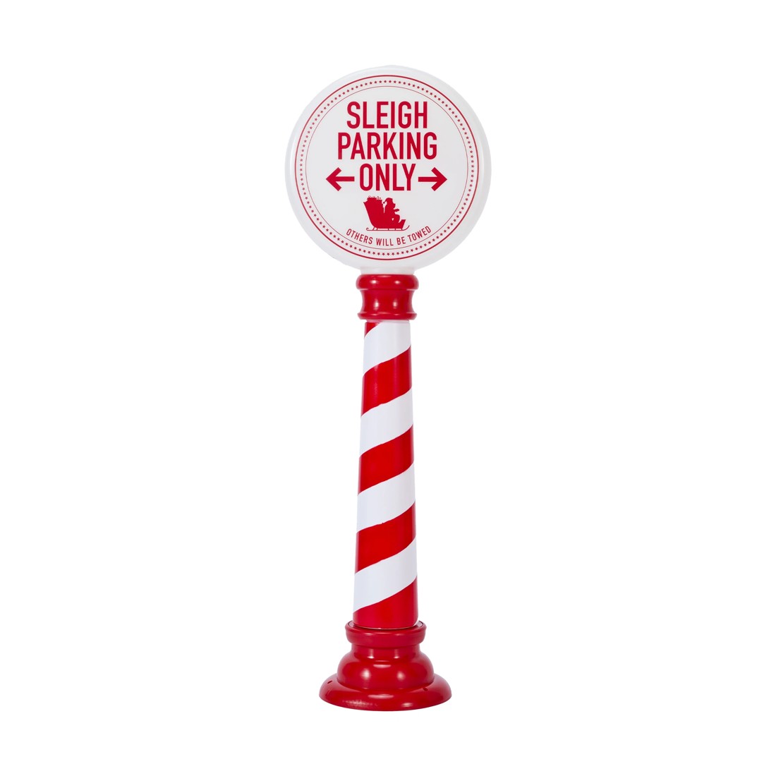 4 Battery Operated LED Light Up Sleigh Parking Sign, 4 of 9
