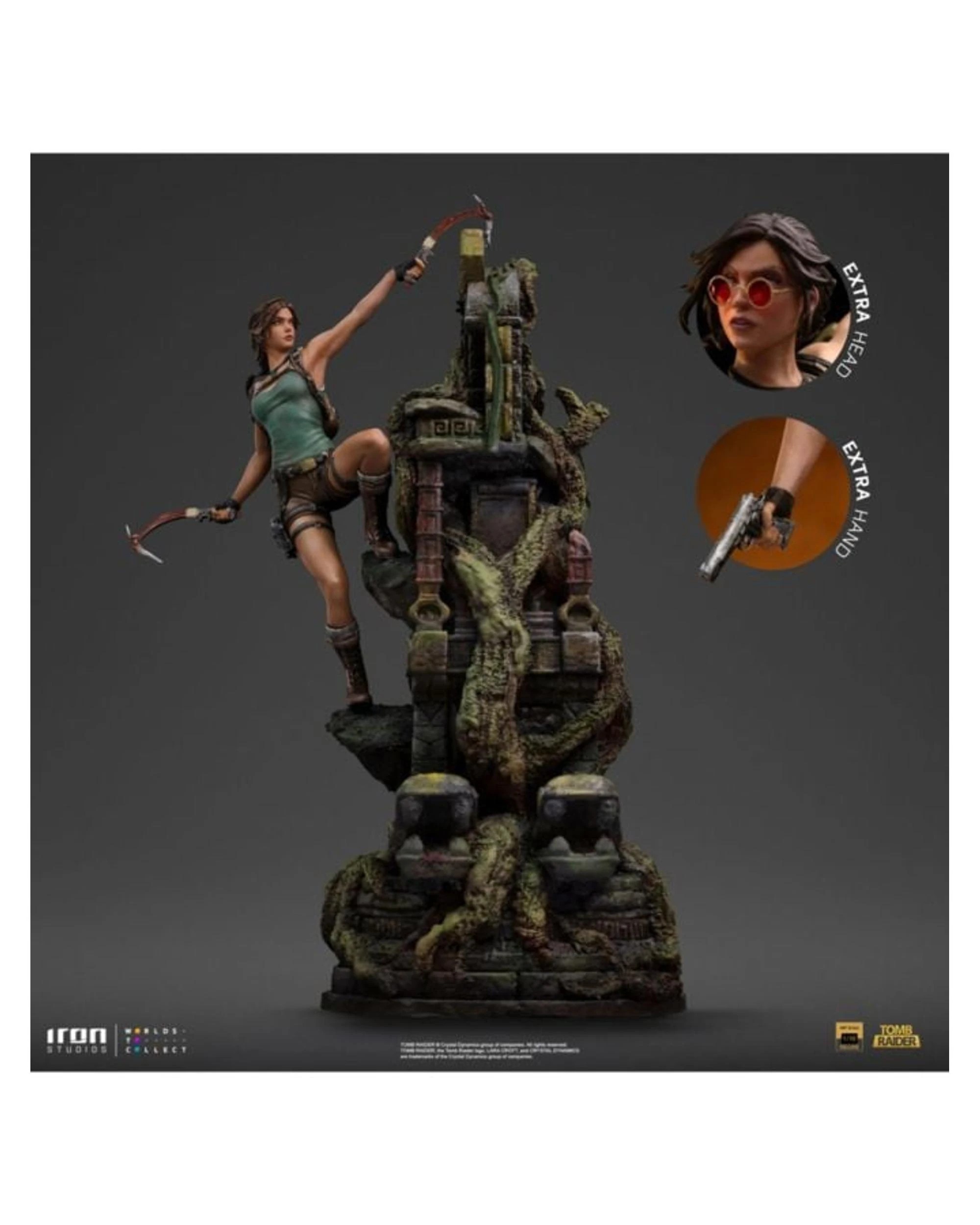 2 Iron Studios Tomb Raider Lara Croft Deluxe 1:10 Scale Statue, 2 of 10