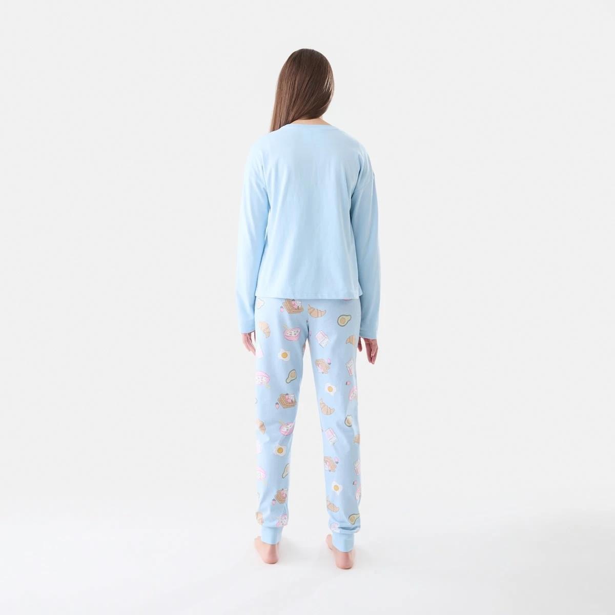 2 Long Sleeve Jersey Pyjama Set Brunch, 2 of 6